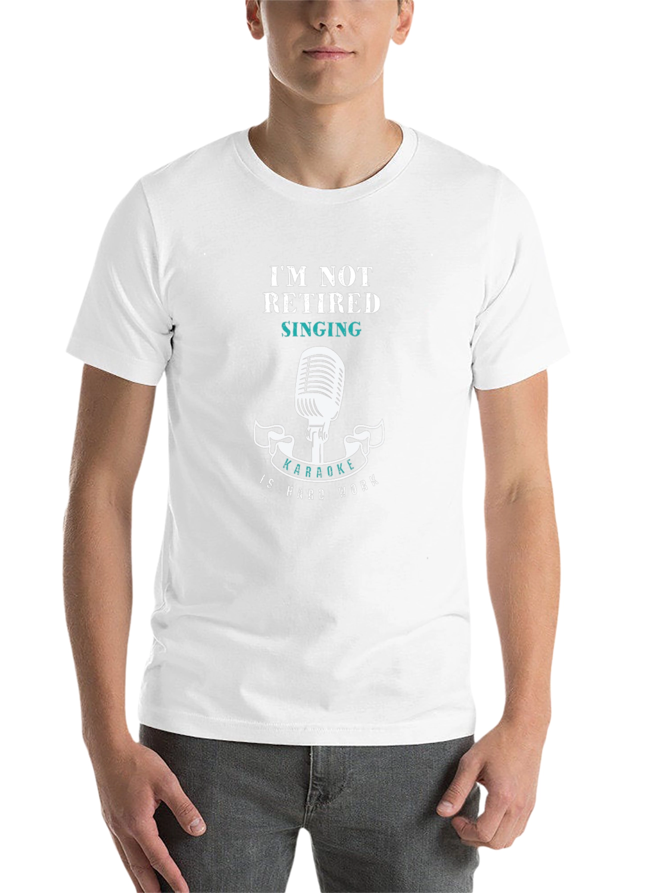 Karaoke Hard Work T-Shirt - Funny Singing Tee