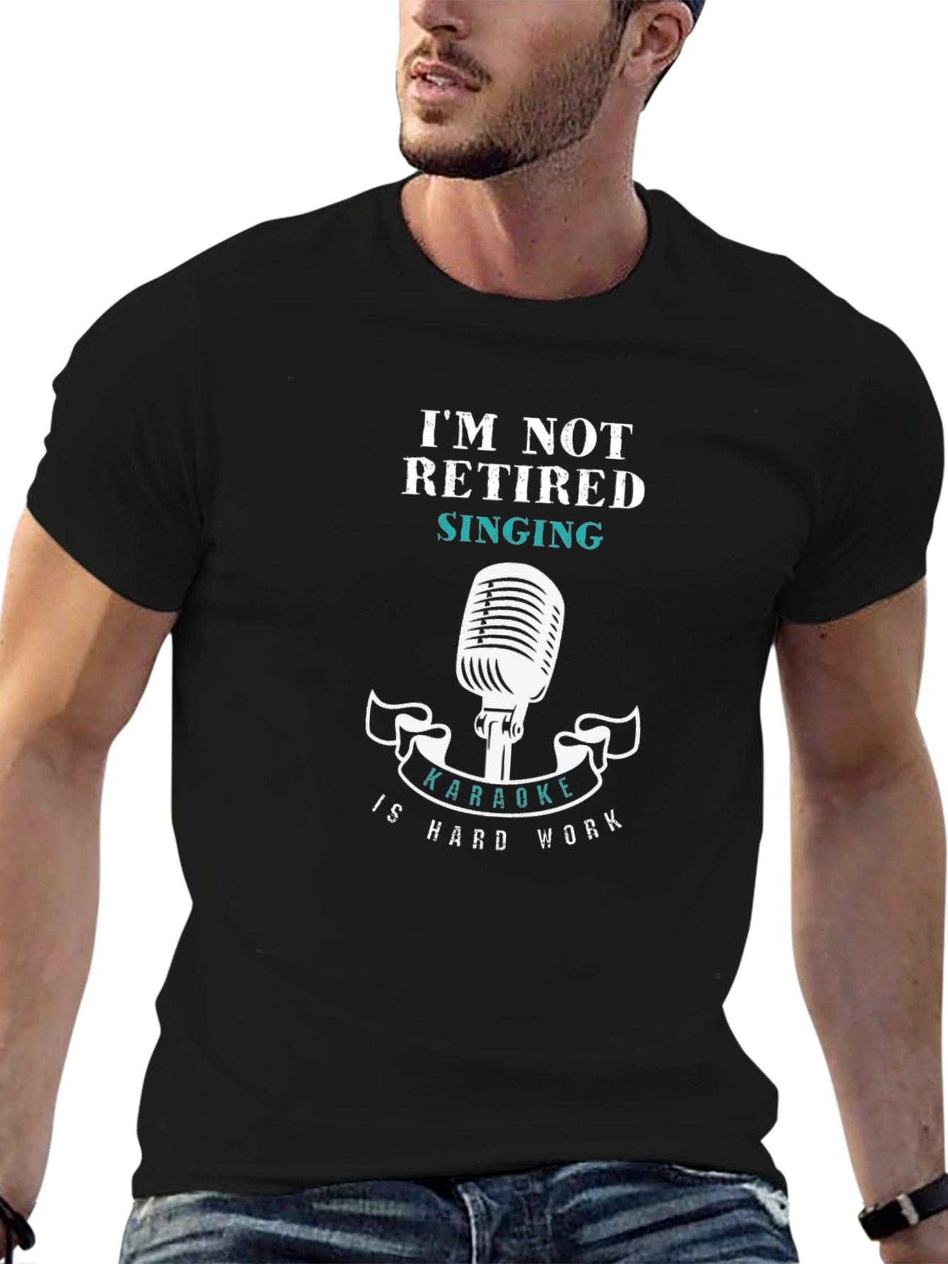Karaoke Hard Work T-Shirt - Funny Singing Tee