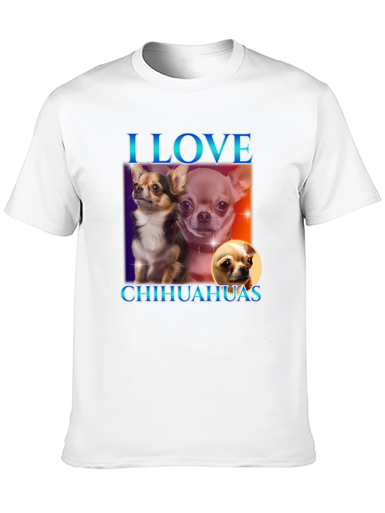 I Love Chihuahuas Black T-Shirt