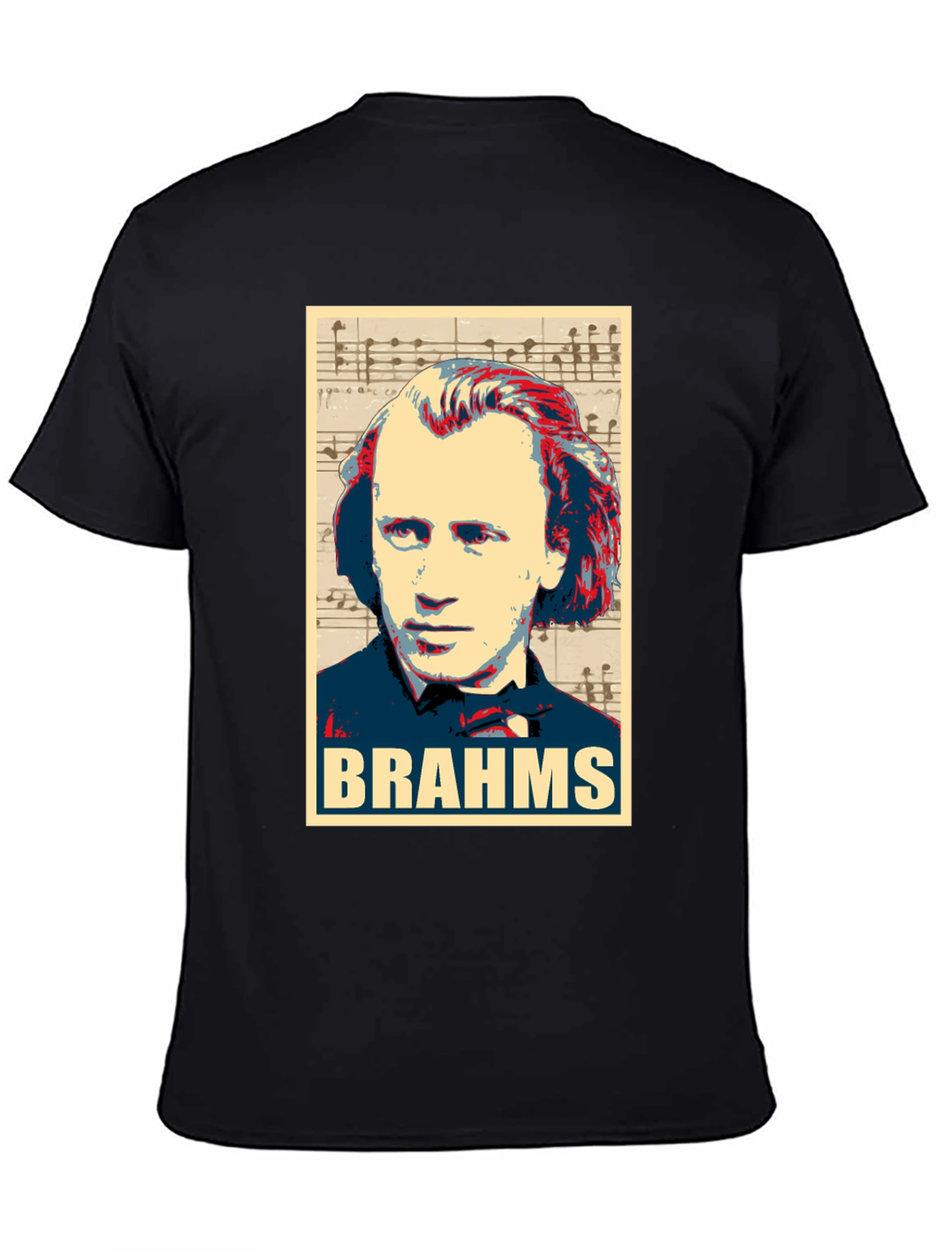 Johannes Brahms Portrait Graphic T-Shirt