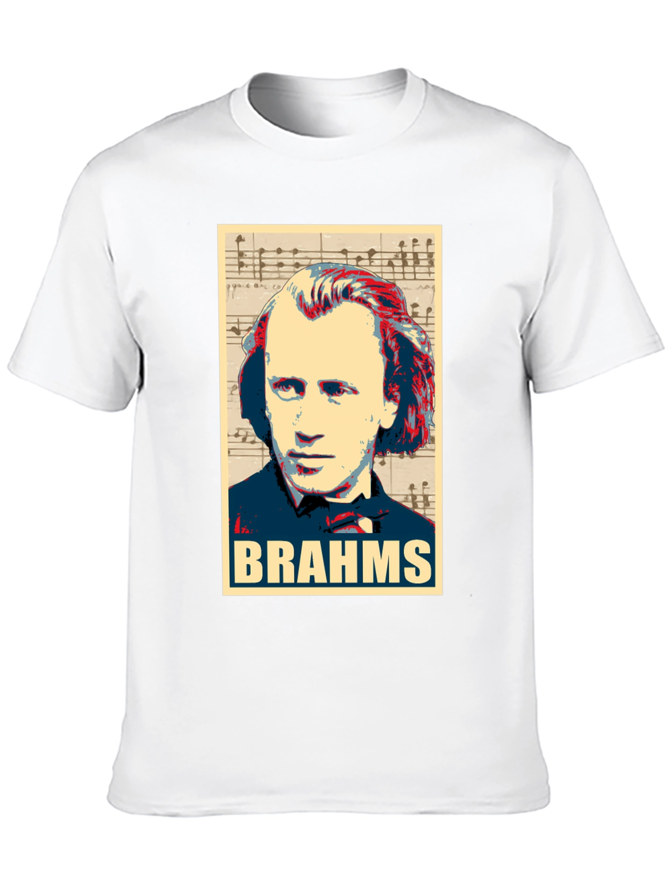 Johannes Brahms Portrait Graphic T-Shirt