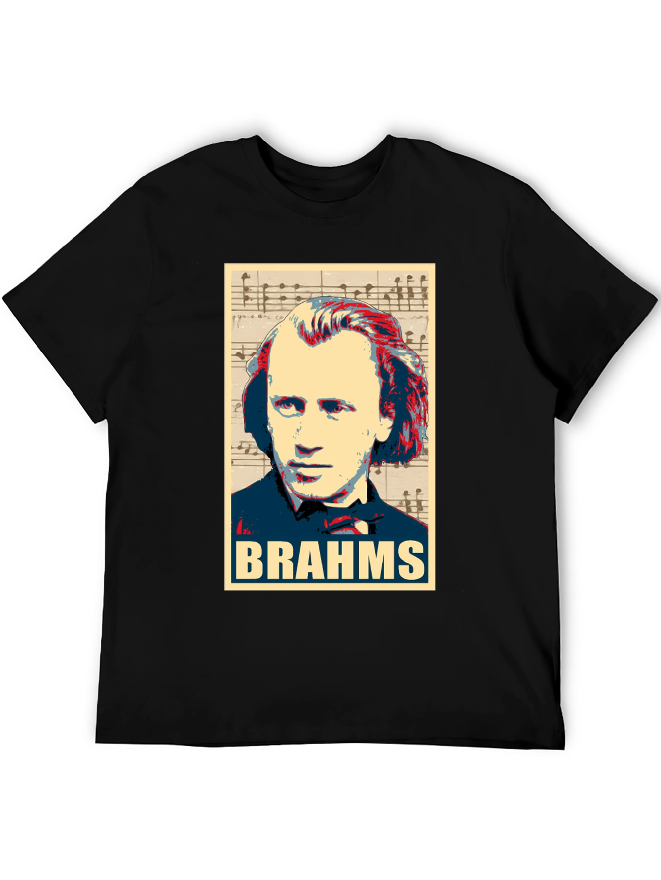 Johannes Brahms Portrait Graphic T-Shirt