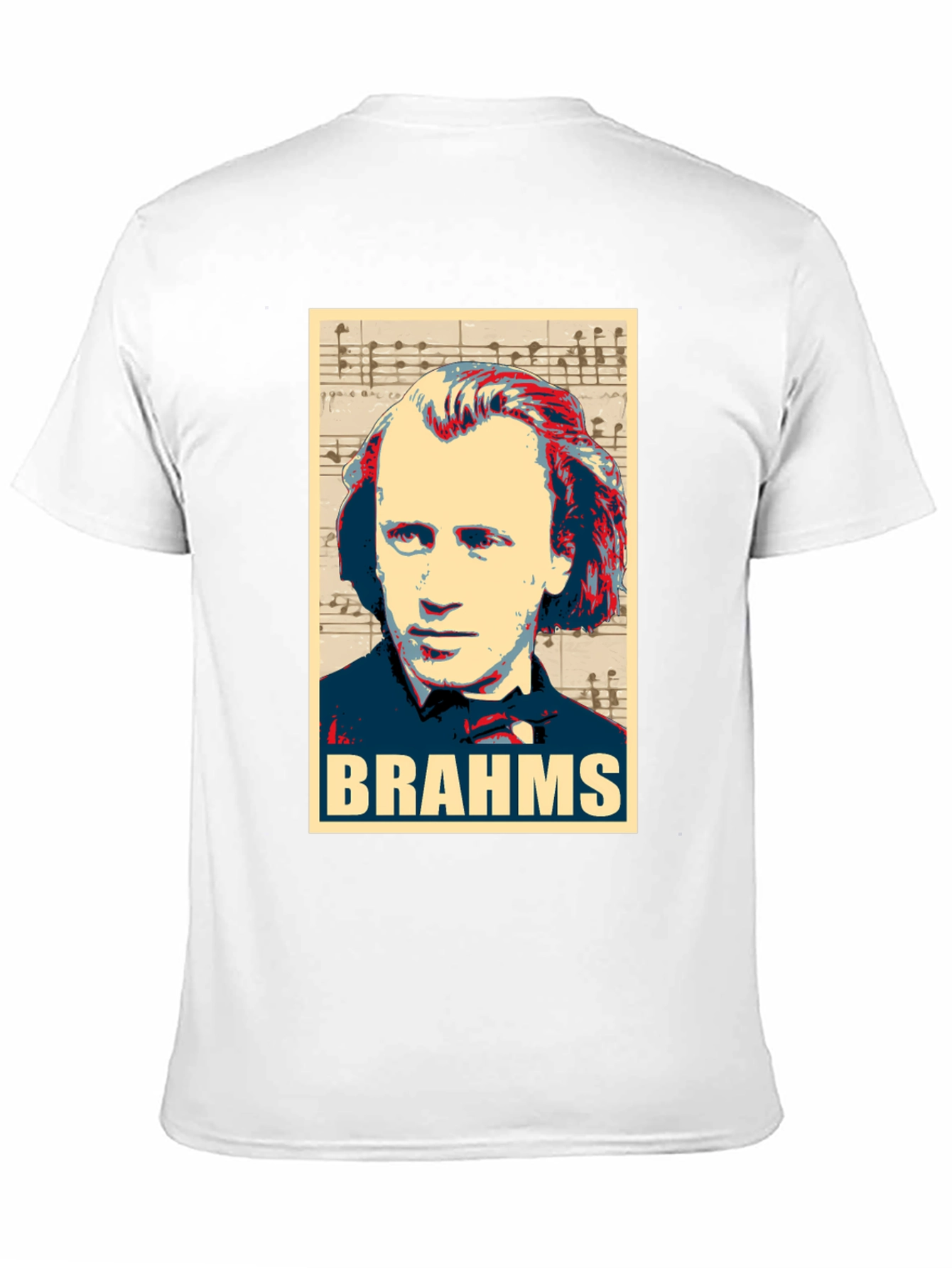 Johannes Brahms Portrait Graphic T-Shirt
