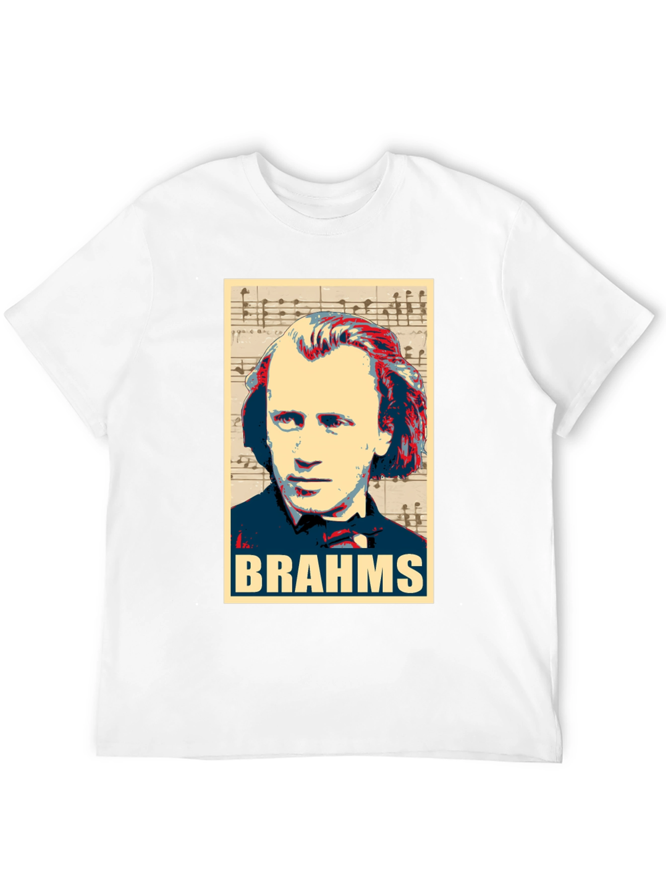 Johannes Brahms Portrait Graphic T-Shirt