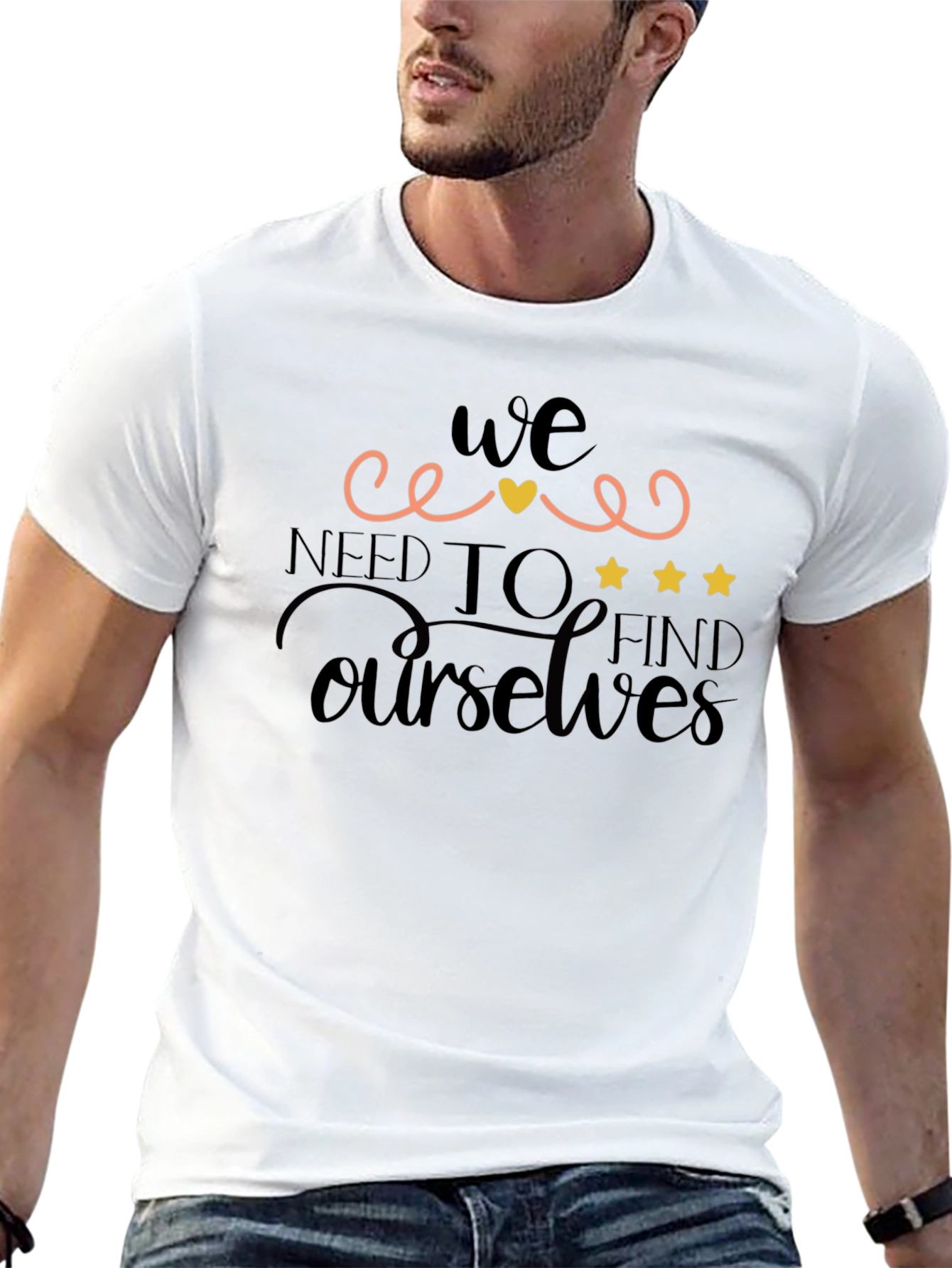 Find Ourselves Black Graphic Tee