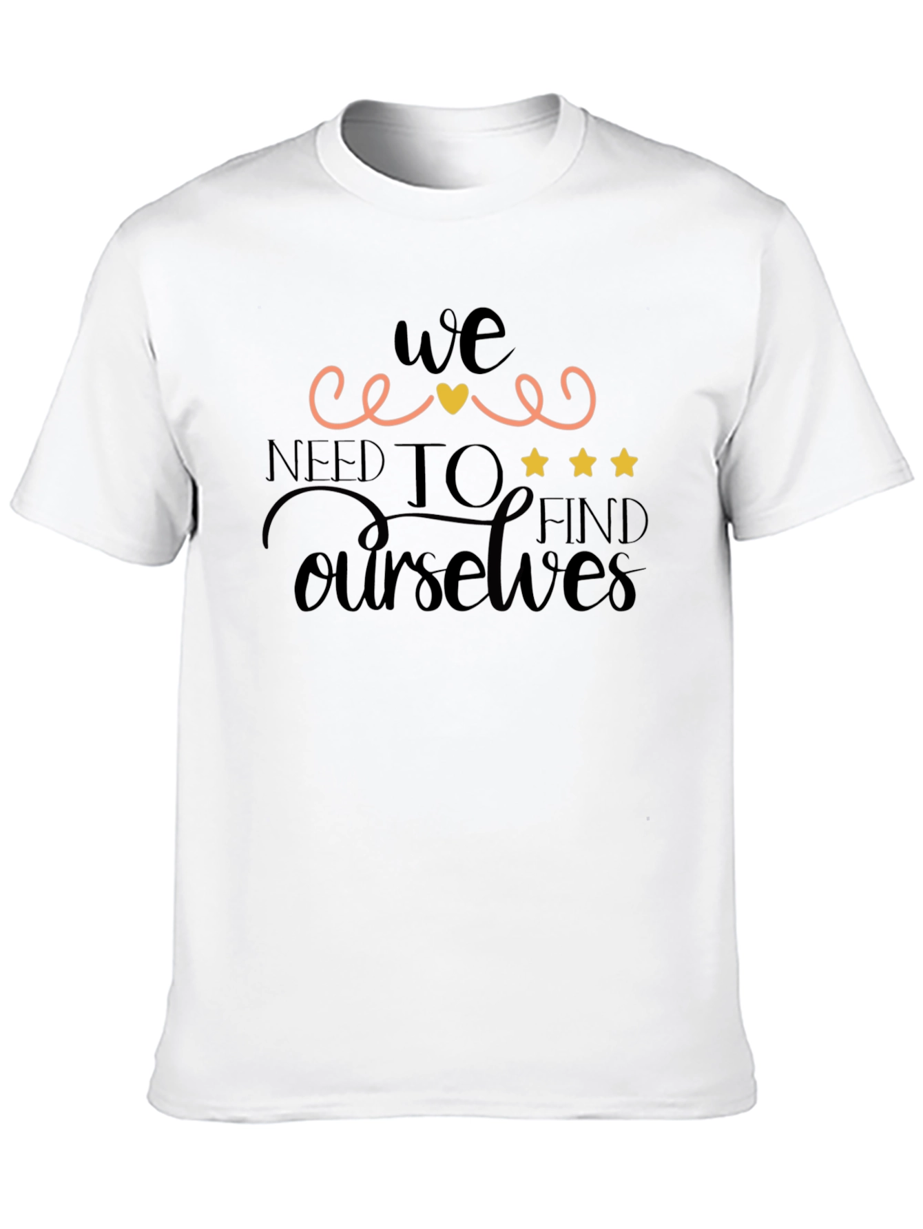 Find Ourselves Black Graphic Tee