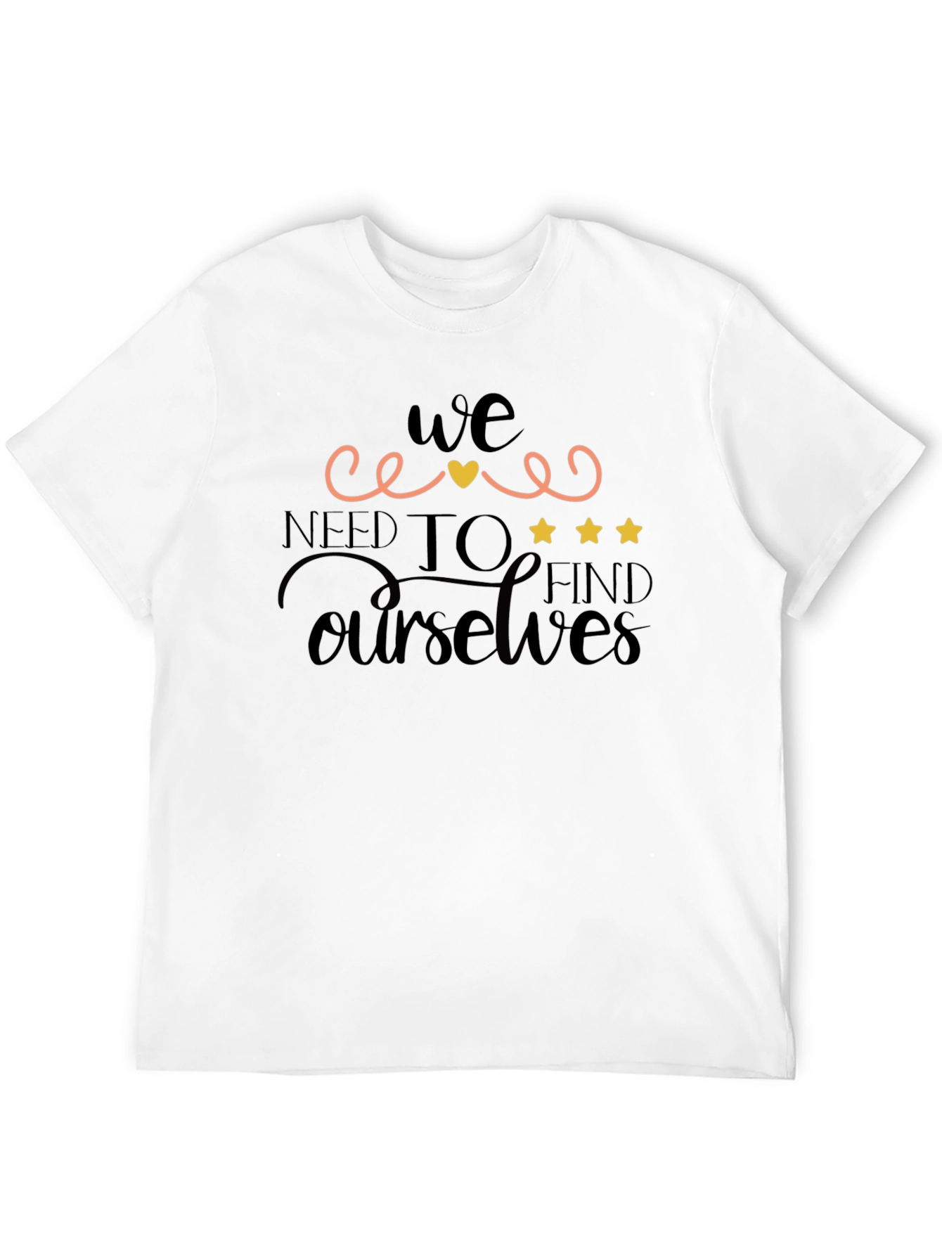 Find Ourselves Black Graphic Tee
