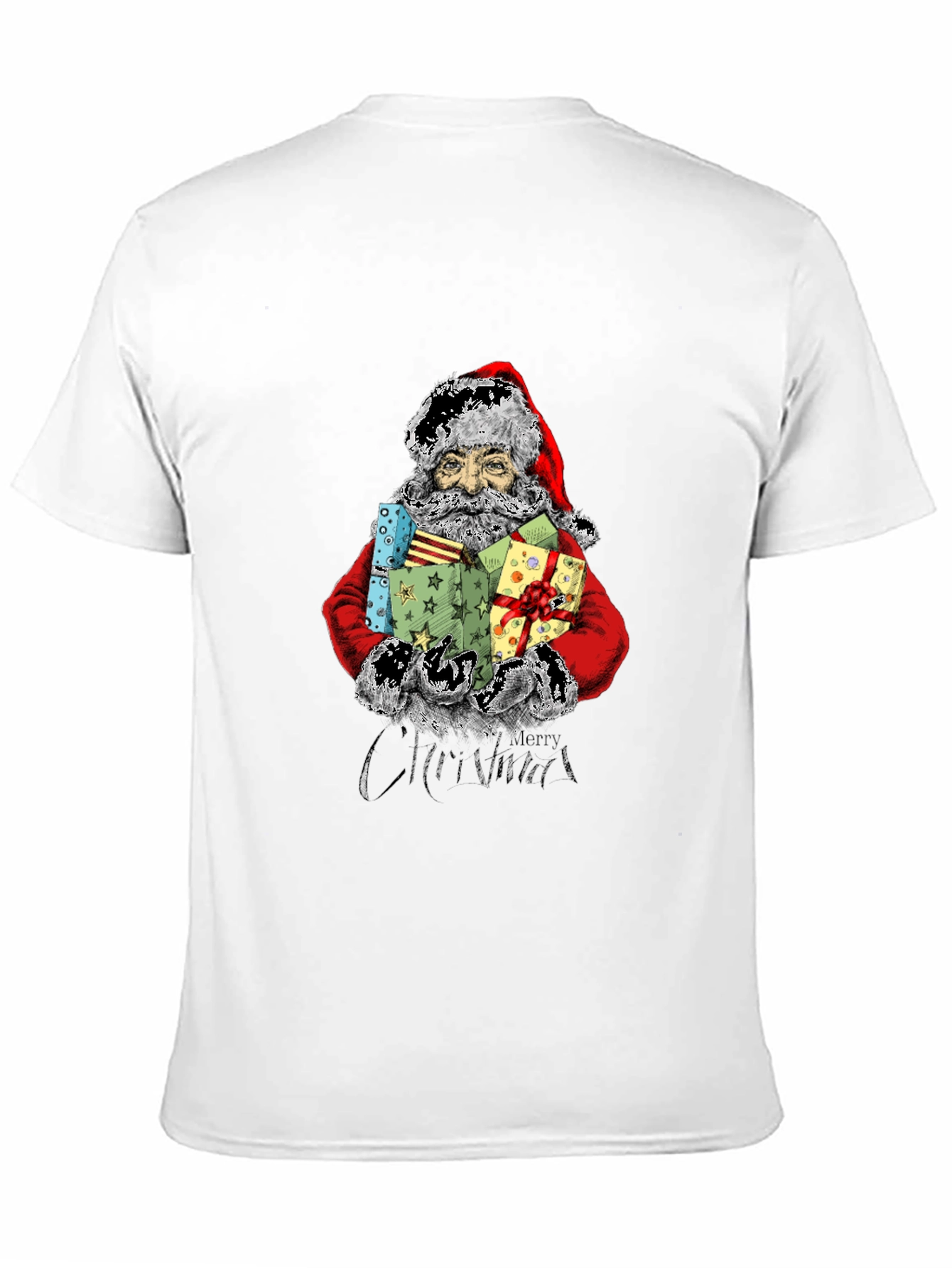Festive Santa Claus T-Shirt - Holiday Cheer