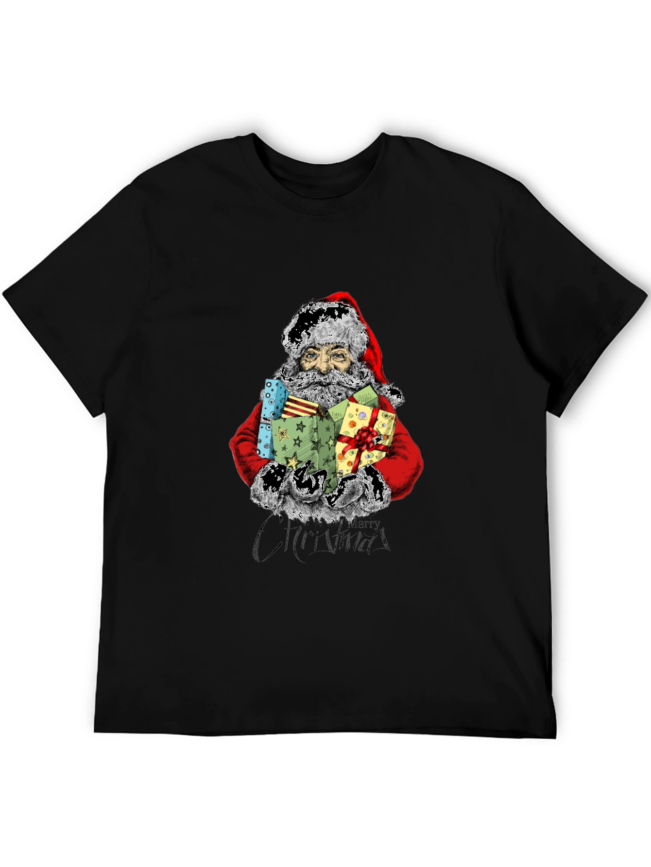 Festive Santa Claus T-Shirt - Holiday Cheer