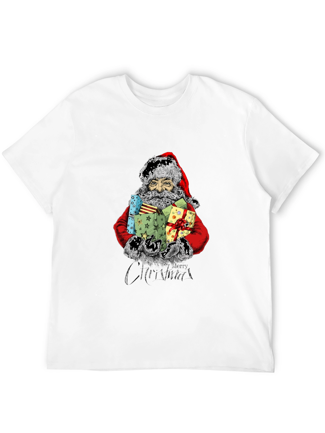 Festive Santa Claus T-Shirt - Holiday Cheer