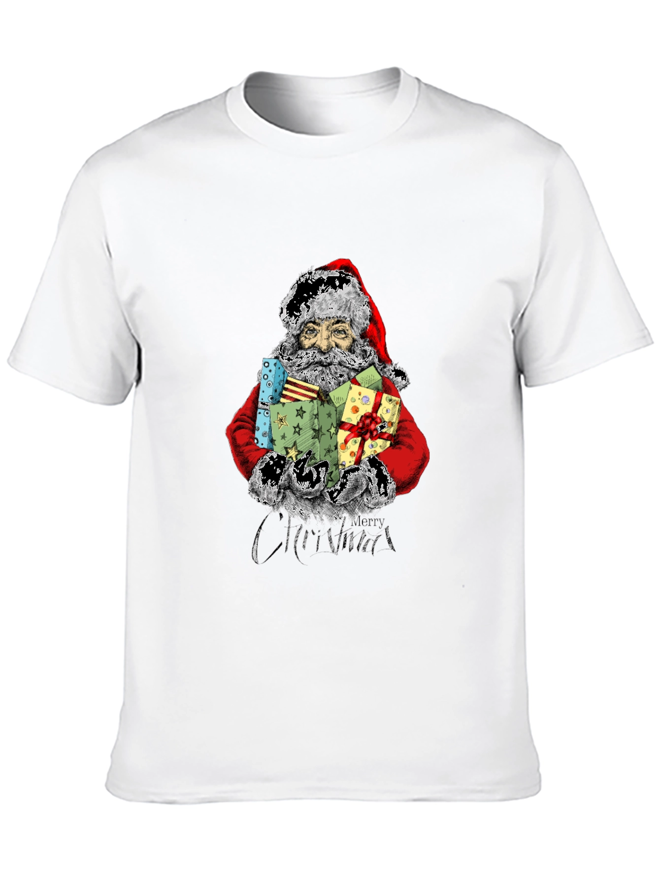 Festive Santa Claus T-Shirt - Holiday Cheer