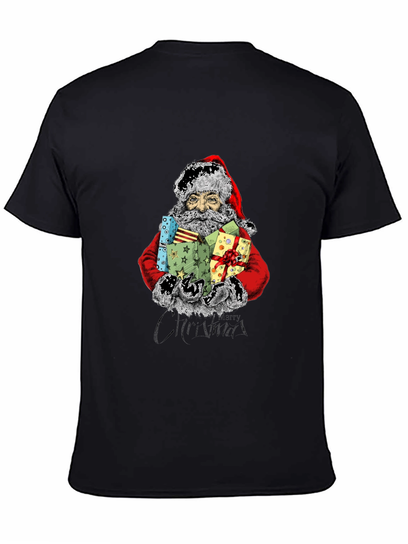 Festive Santa Claus T-Shirt - Holiday Cheer