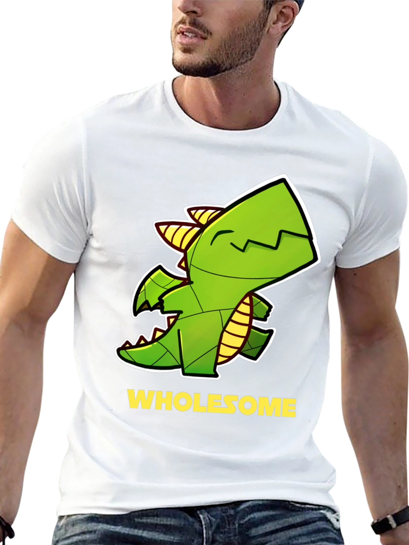 Wholesome Dragon Graphic Tee - Black