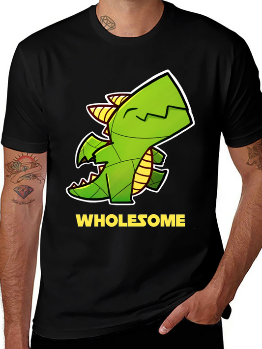 Wholesome Dragon Graphic Tee - Black