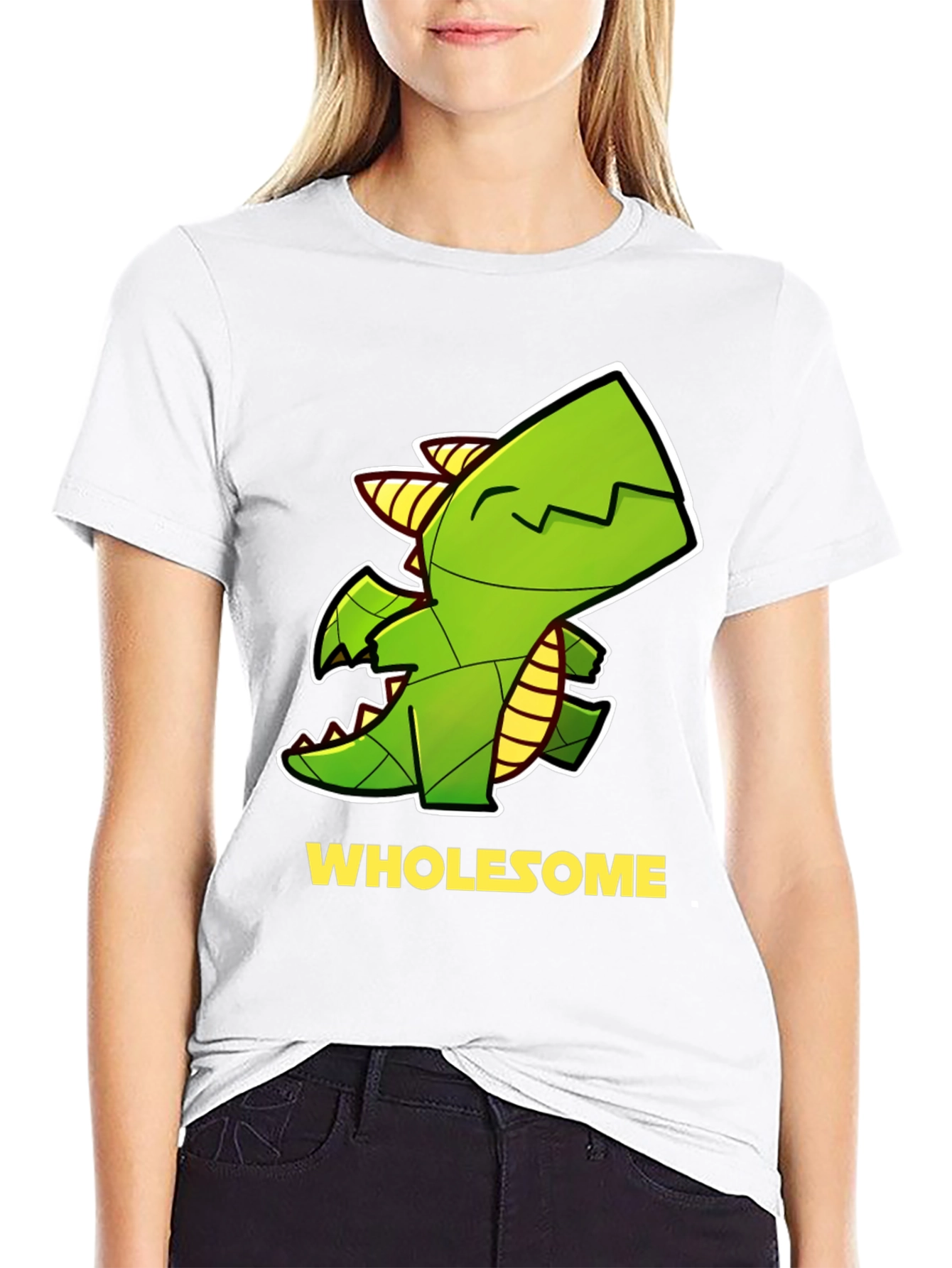 Wholesome Dragon Graphic Tee - Black