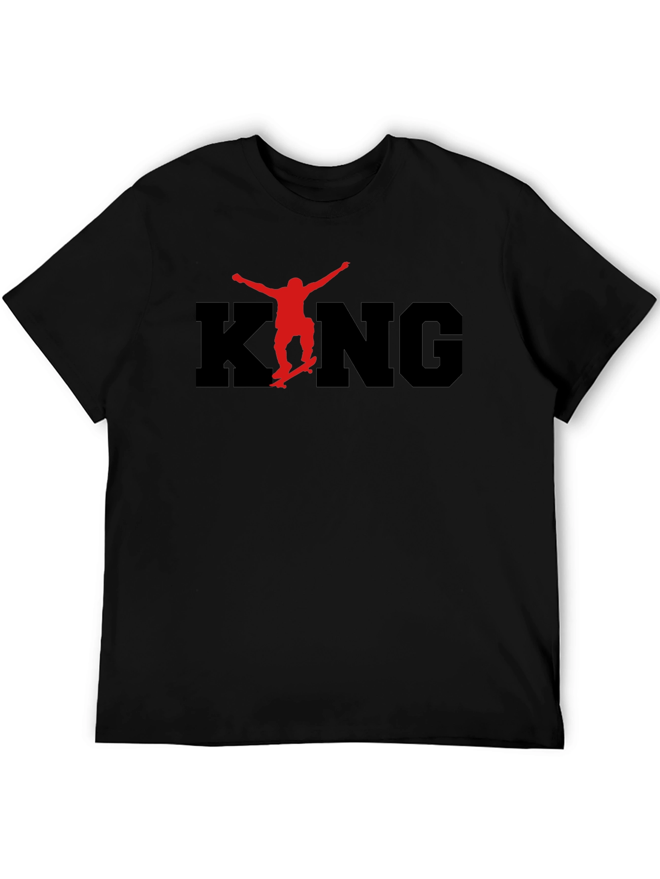 King Skateboarder Graphic Tee - Black