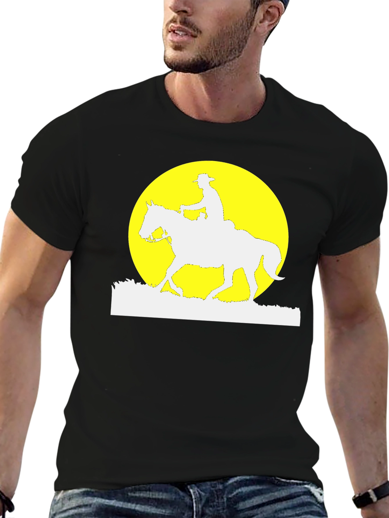 Cowboy Moon Silhouette T-Shirt