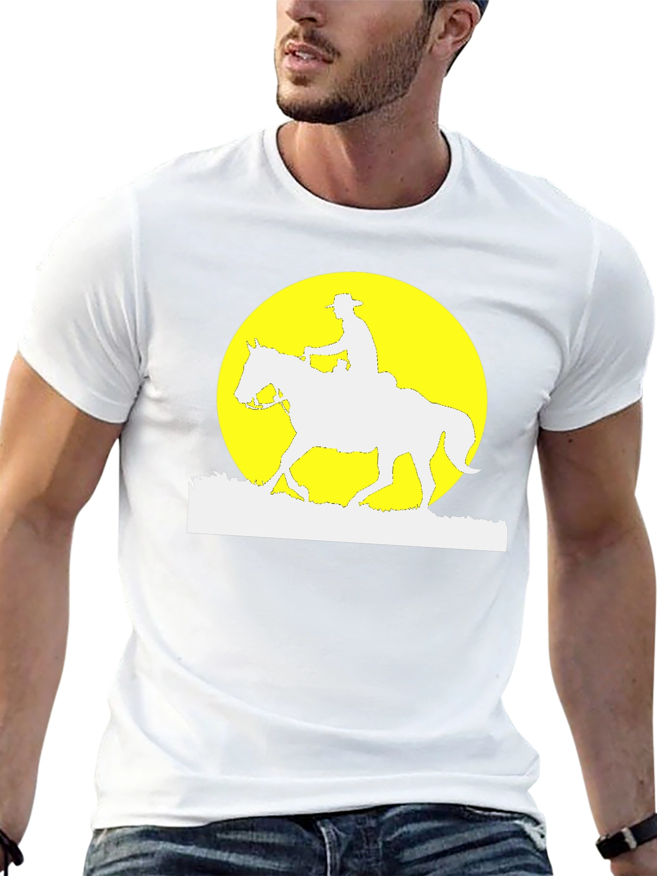 Cowboy Moon Silhouette T-Shirt