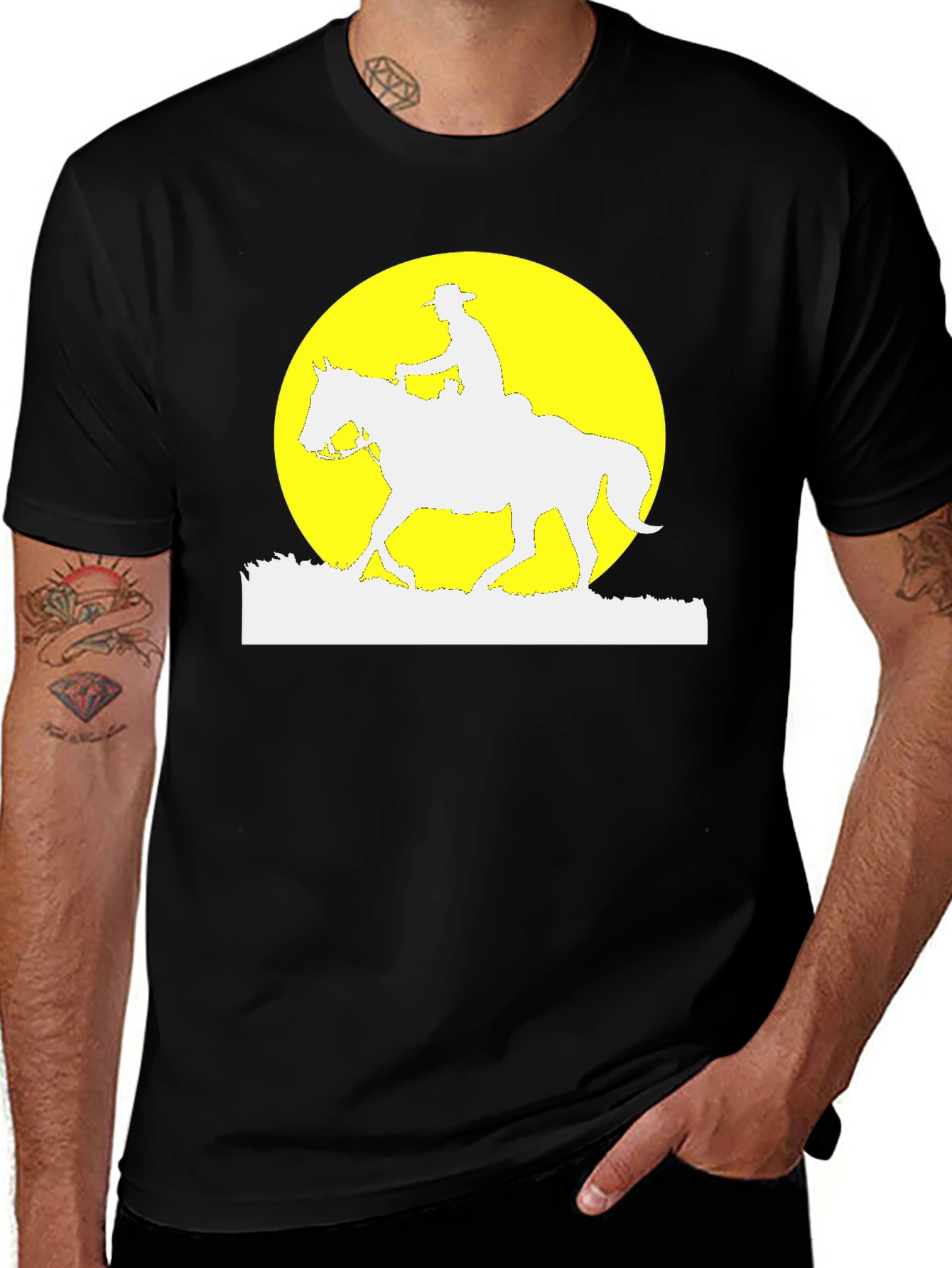 Cowboy Moon Silhouette T-Shirt
