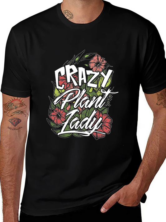 Crazy Plant Lady Graphic Tee - Black