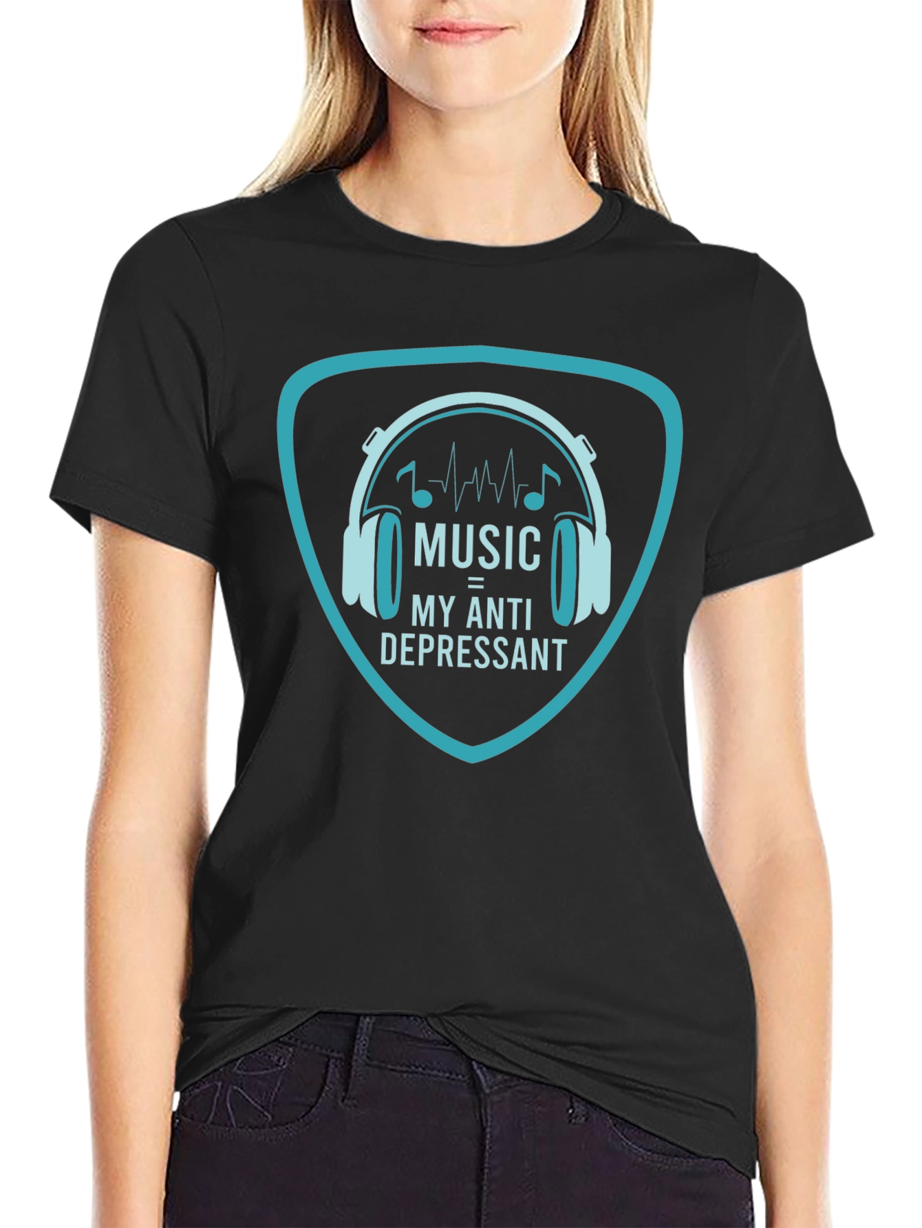 Music is My Anti-Depressant Graphic T-Shirt