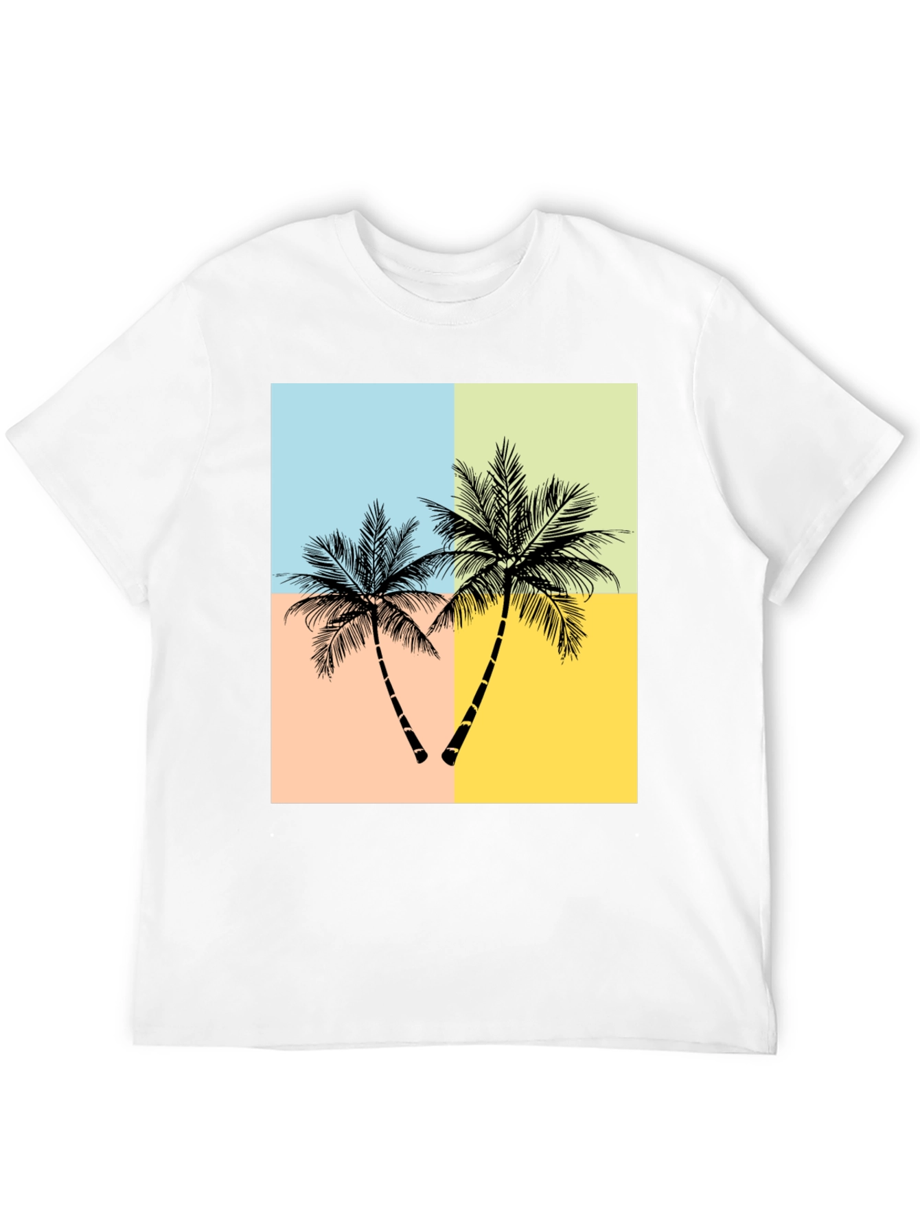 Retro Palm Tree Graphic T-Shirt