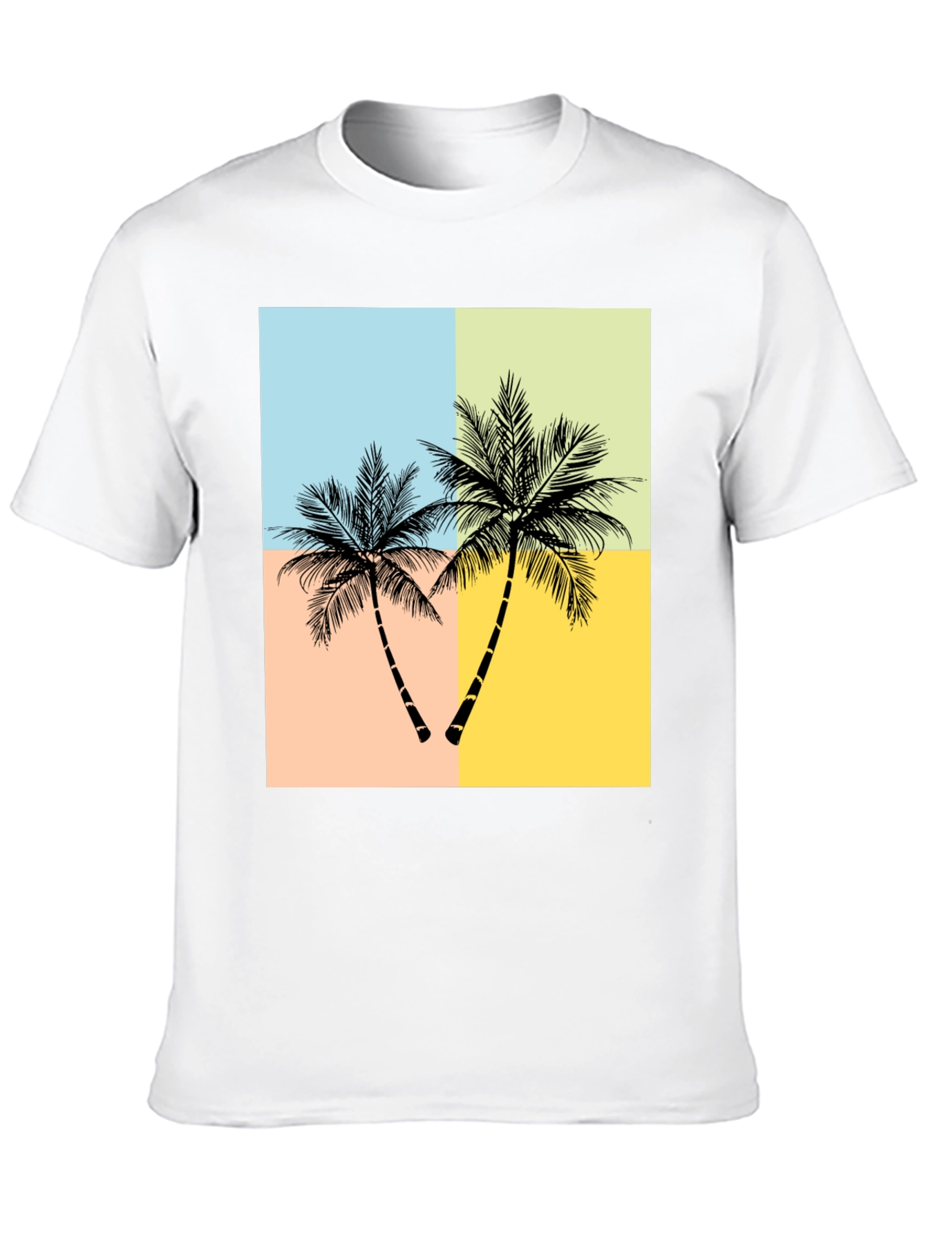 Retro Palm Tree Graphic T-Shirt