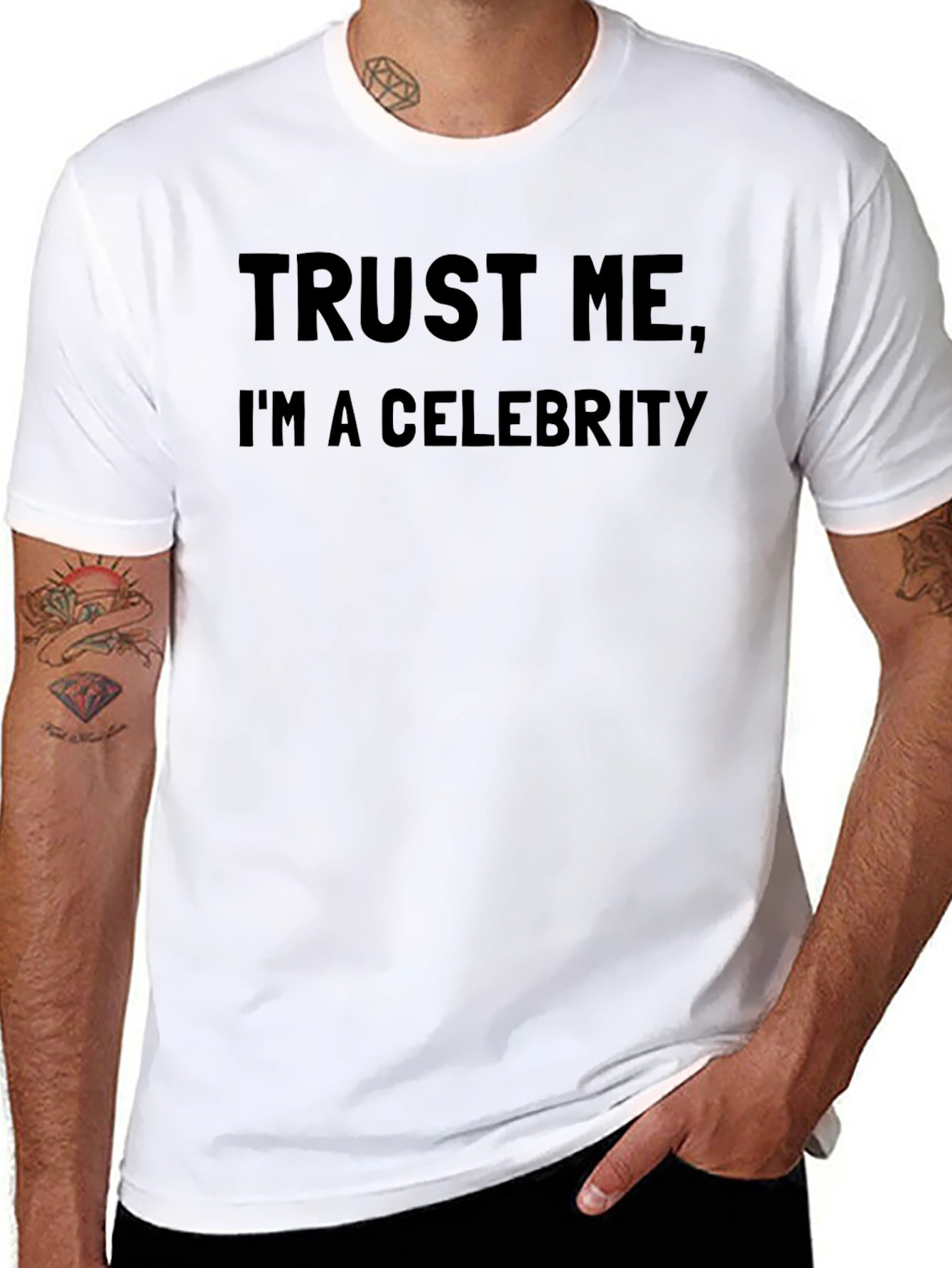 Trust Me Im A Celebrity Black T-Shirt