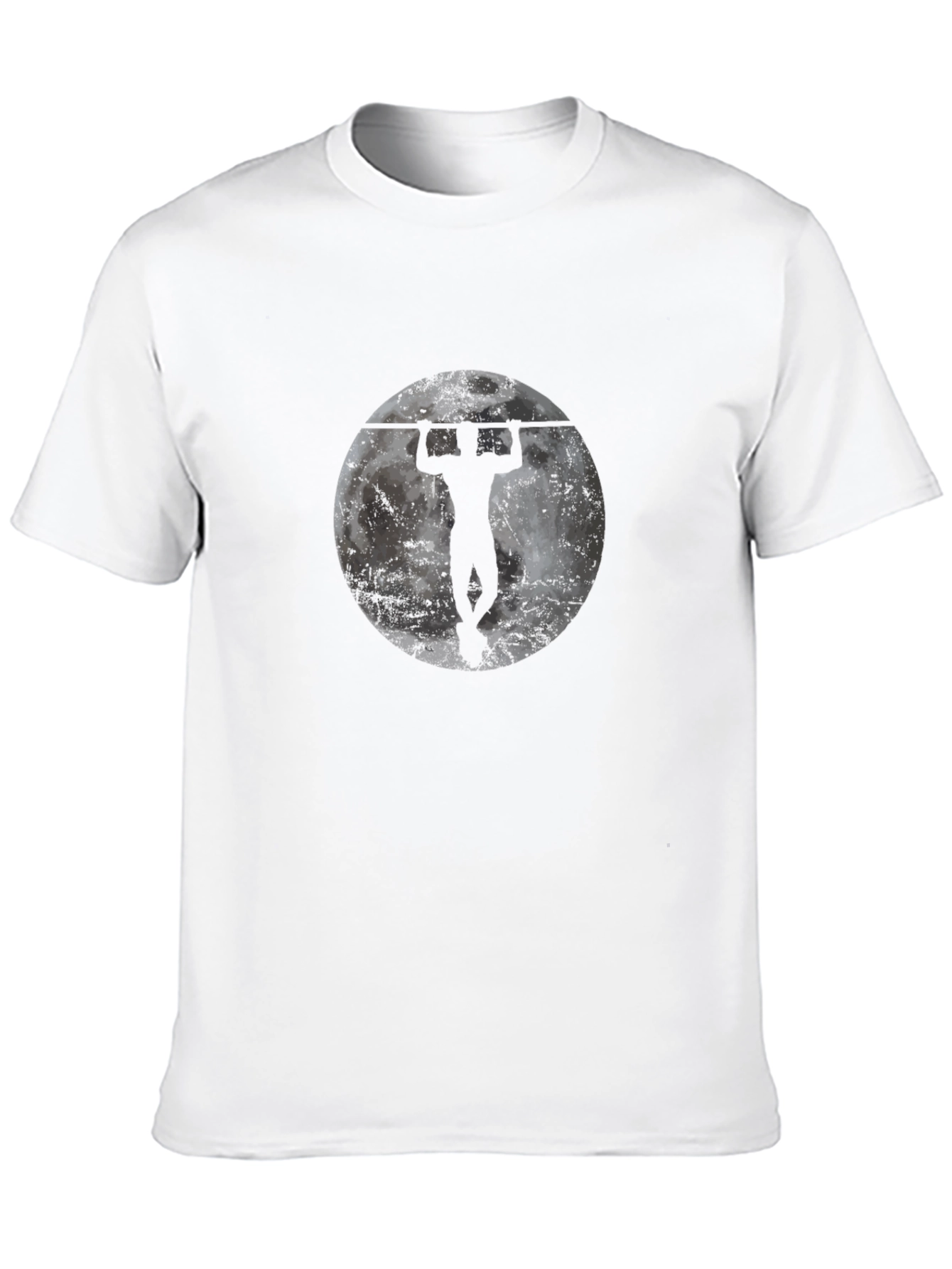 Pull-Up Moon Graphic Tee - Strength & Fitness