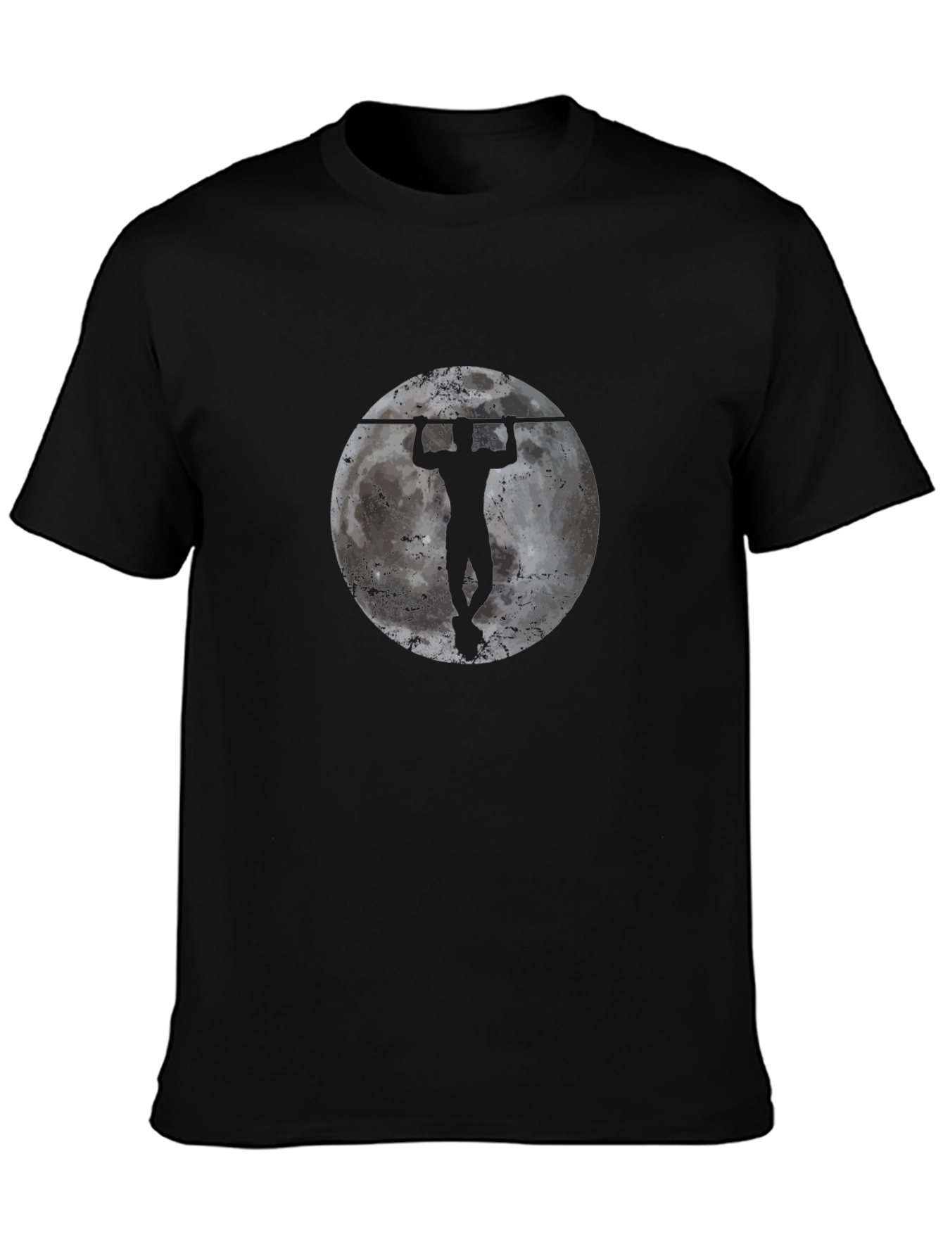 Pull-Up Moon Graphic Tee - Strength & Fitness