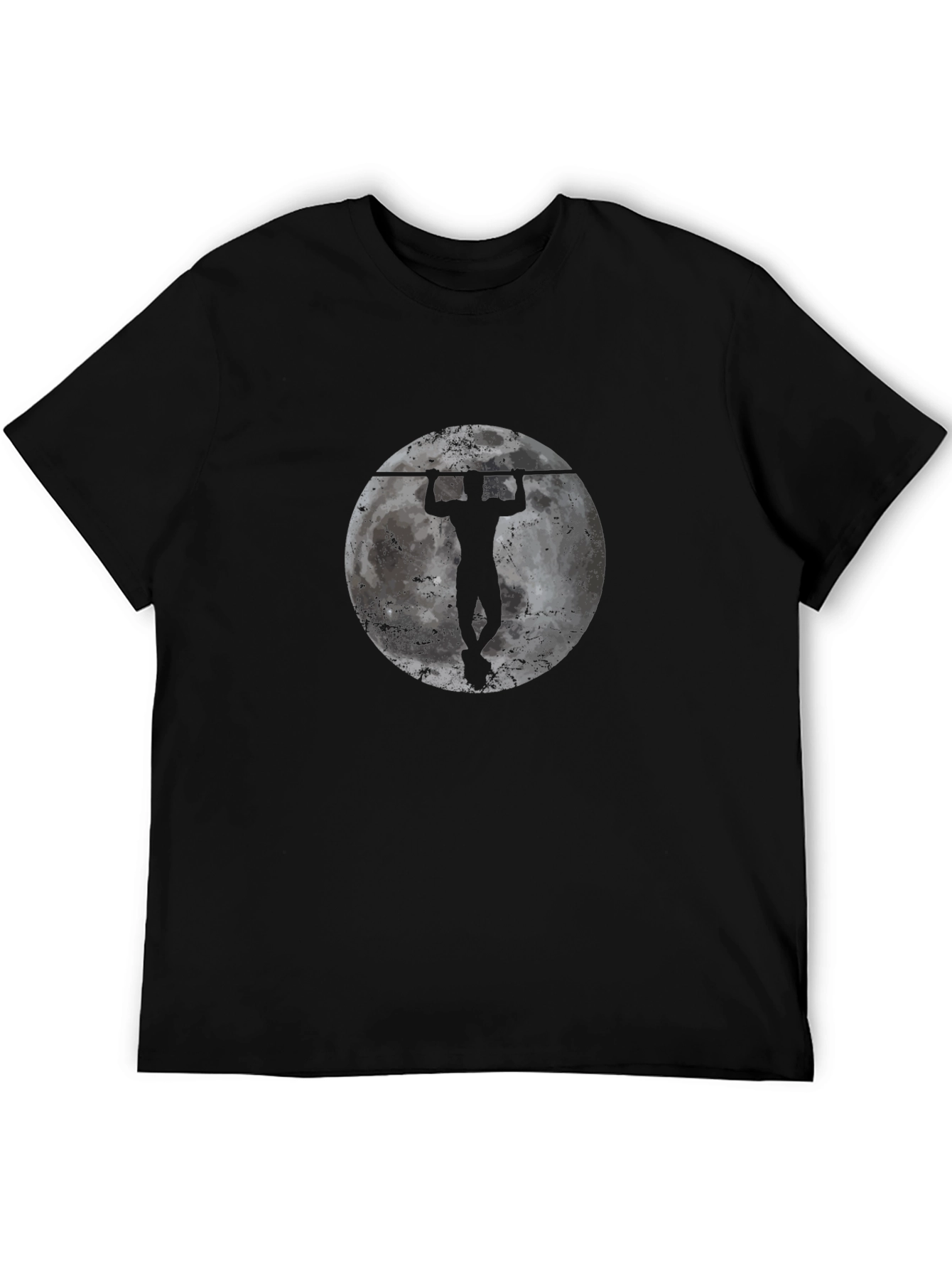 Pull-Up Moon Graphic Tee - Strength & Fitness