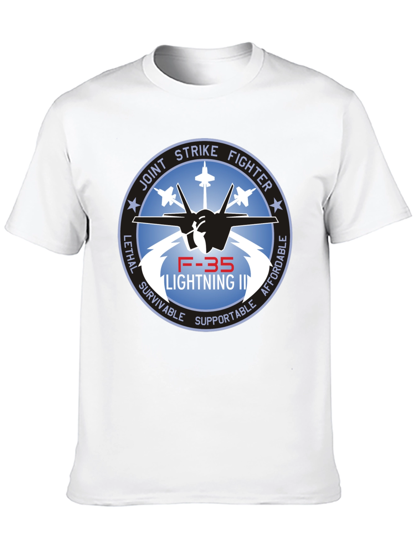 F-35 Lightning II Joint Strike Fighter Black T-Shirt