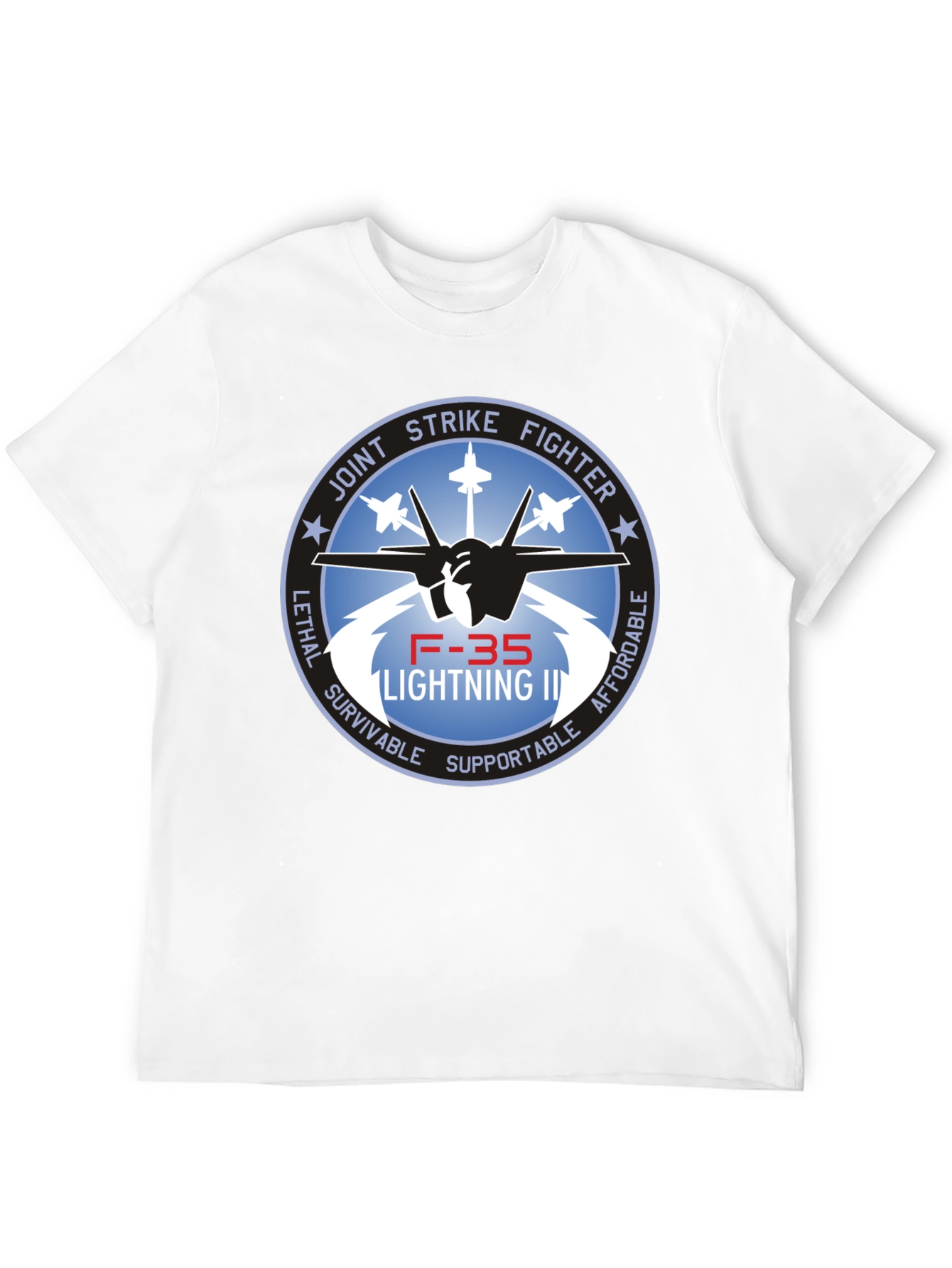 F-35 Lightning II Joint Strike Fighter Black T-Shirt