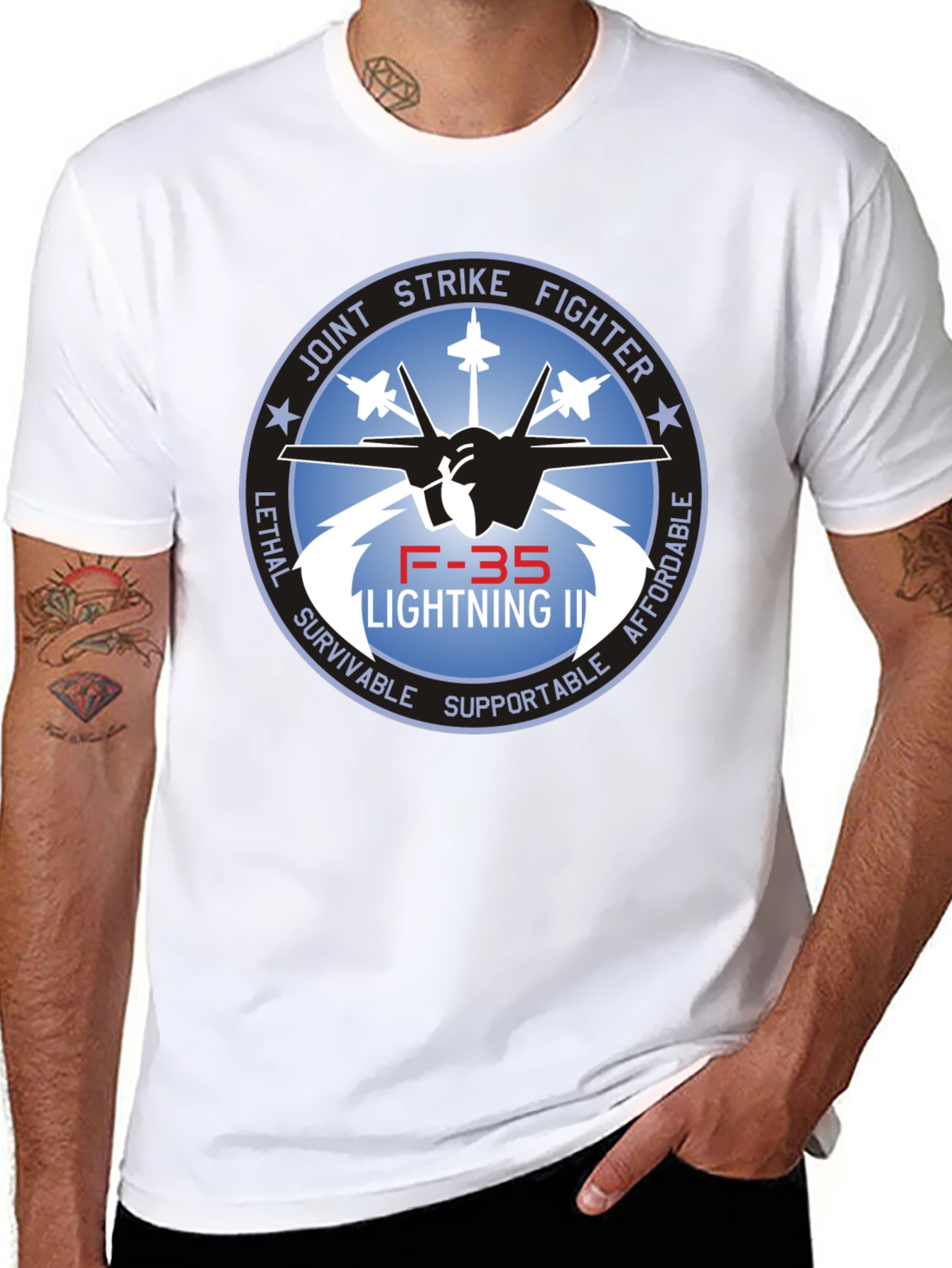 F-35 Lightning II Joint Strike Fighter Black T-Shirt
