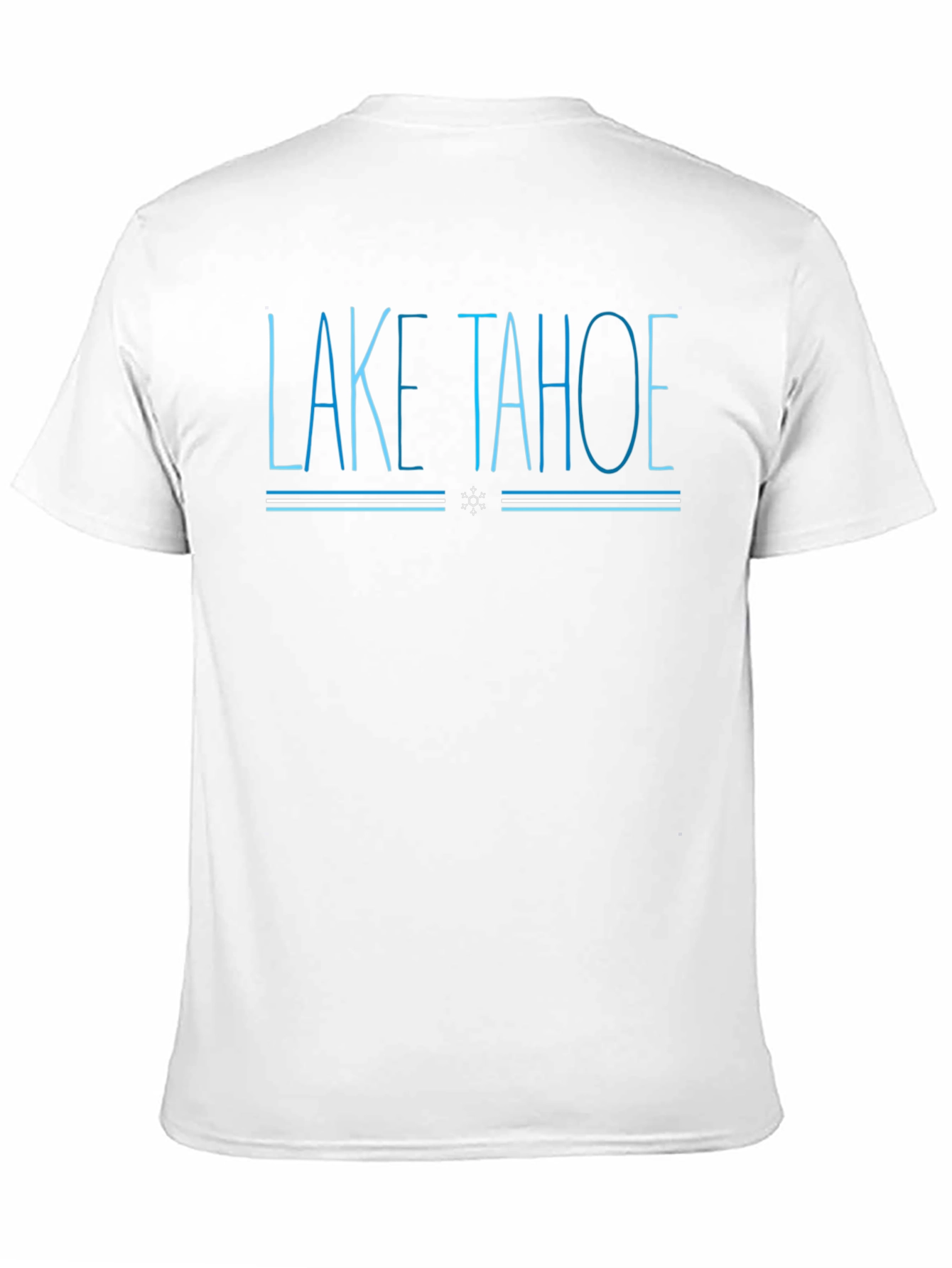 Lake Tahoe Graphic Print Black T-Shirt