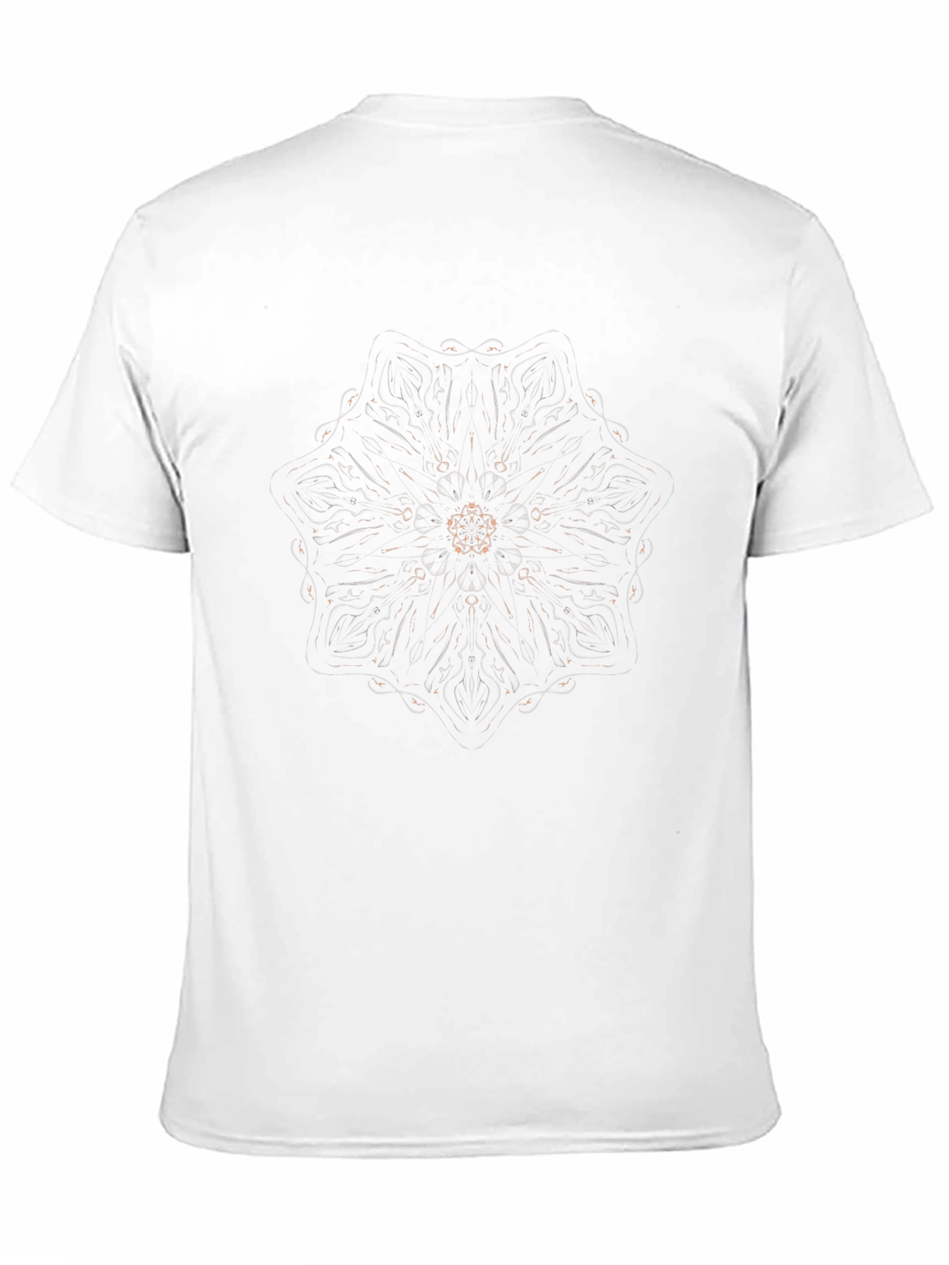 Mandala Print Black T-Shirt