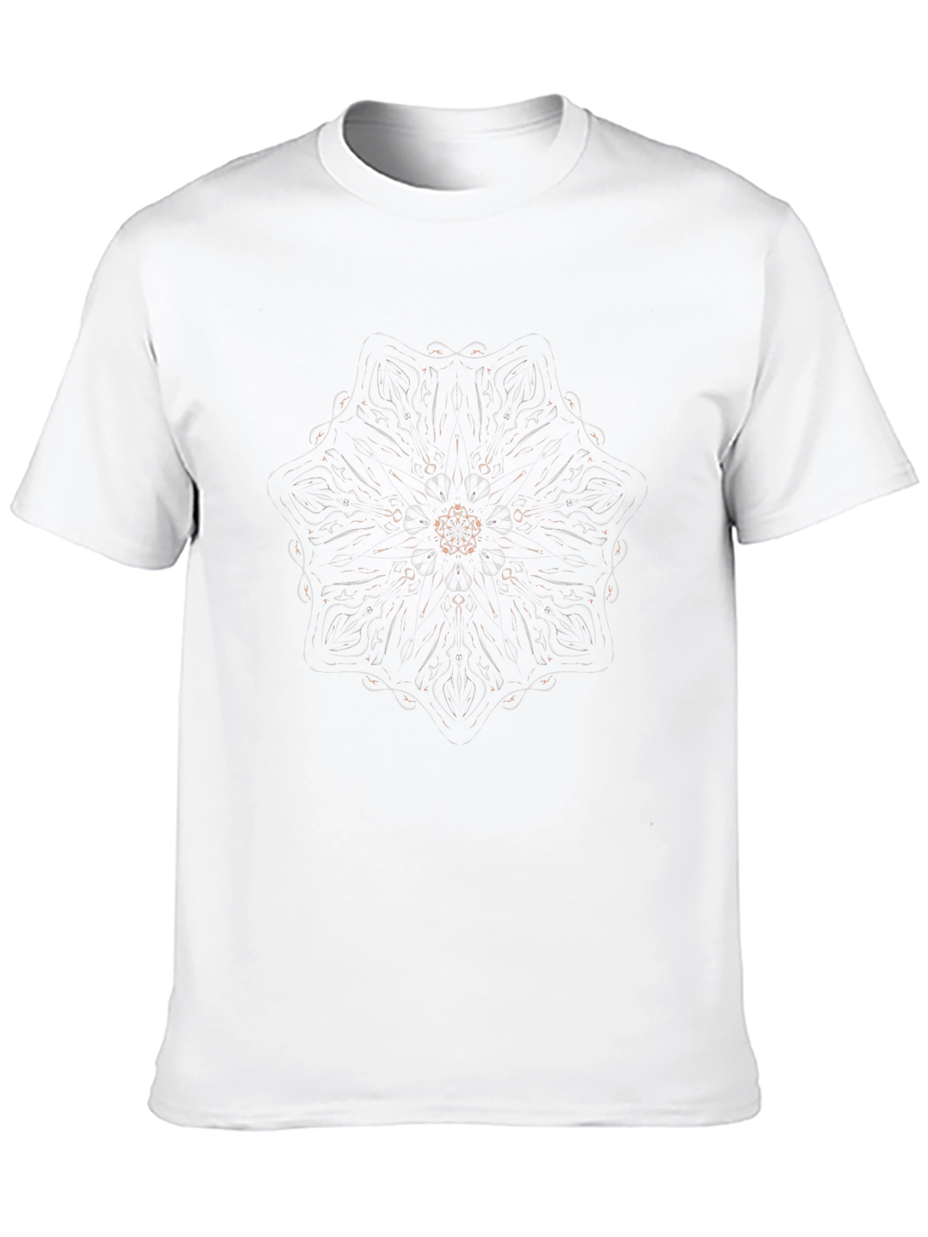 Mandala Print Black T-Shirt