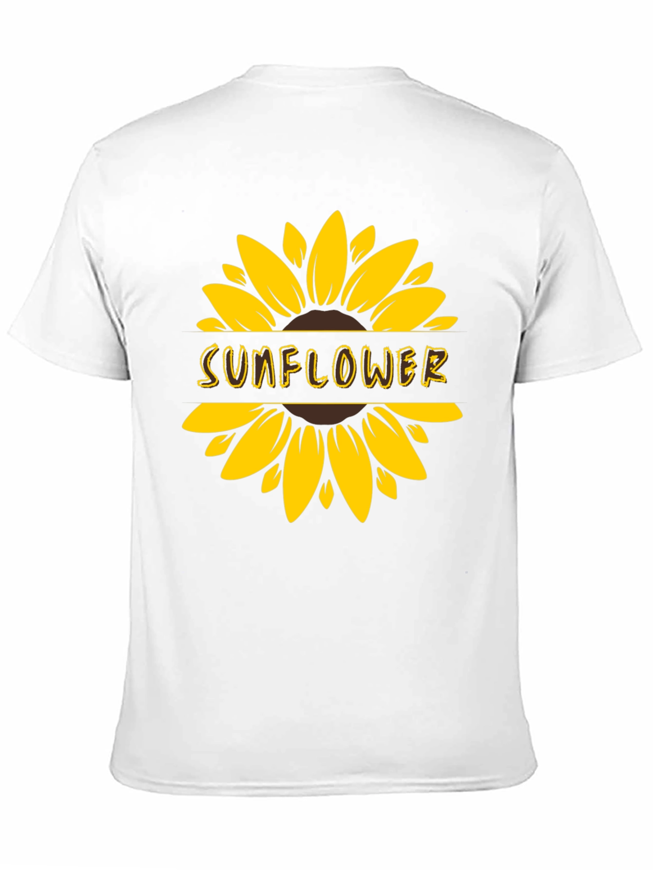 Sunflower Graphic Tee - Stylish Black Cotton T-Shirt
