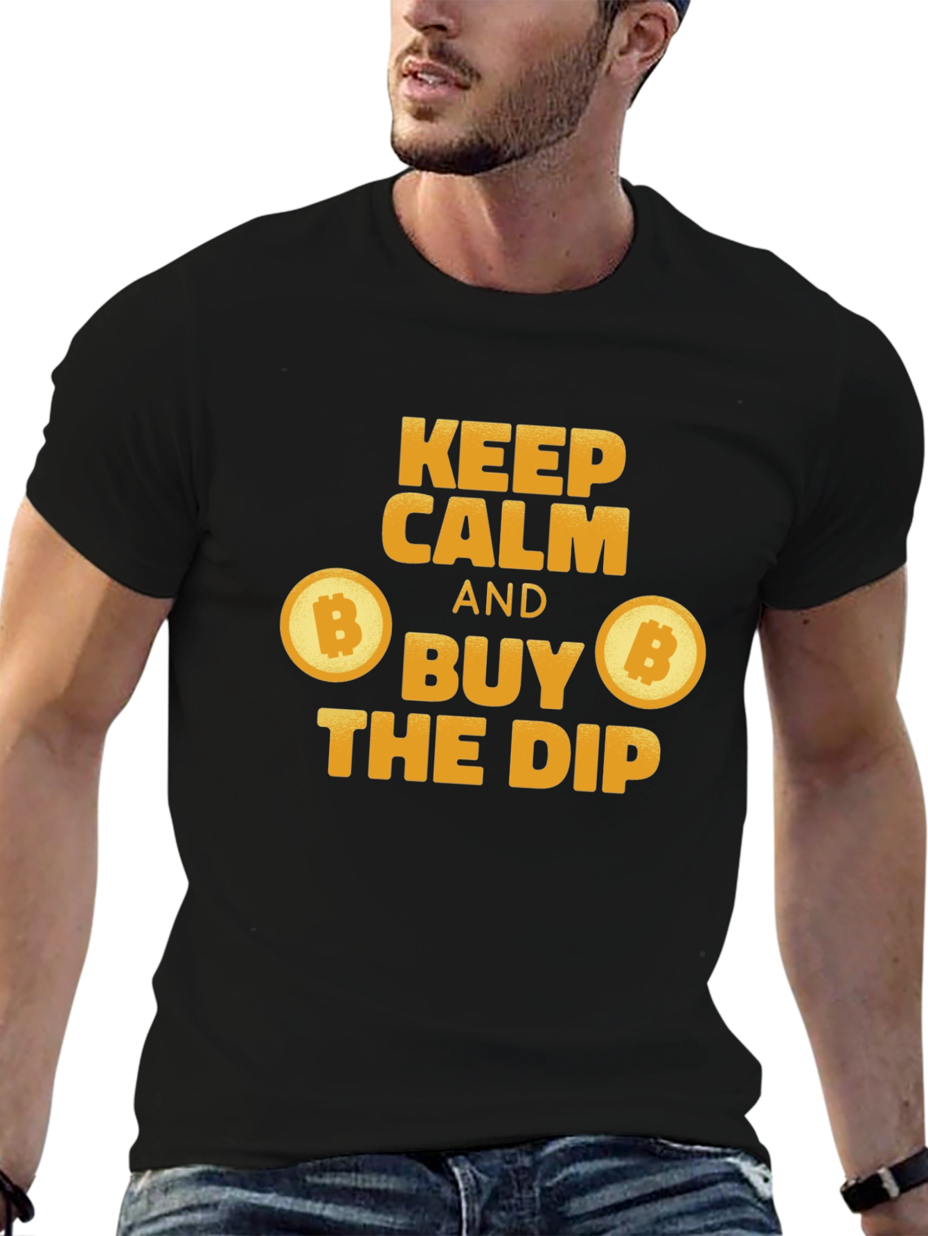 Keep Calm and Buy the Dip Bitcoin T-Shirt