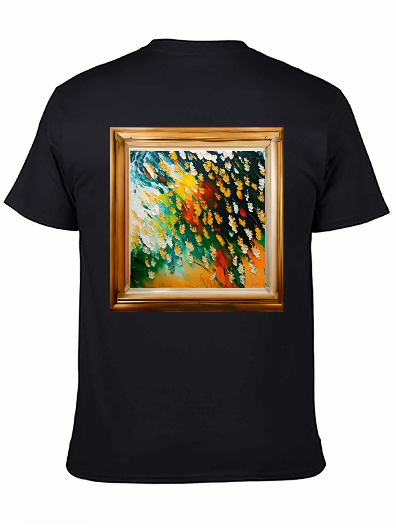 Framed Art Graphic Tee - Contemporary Style