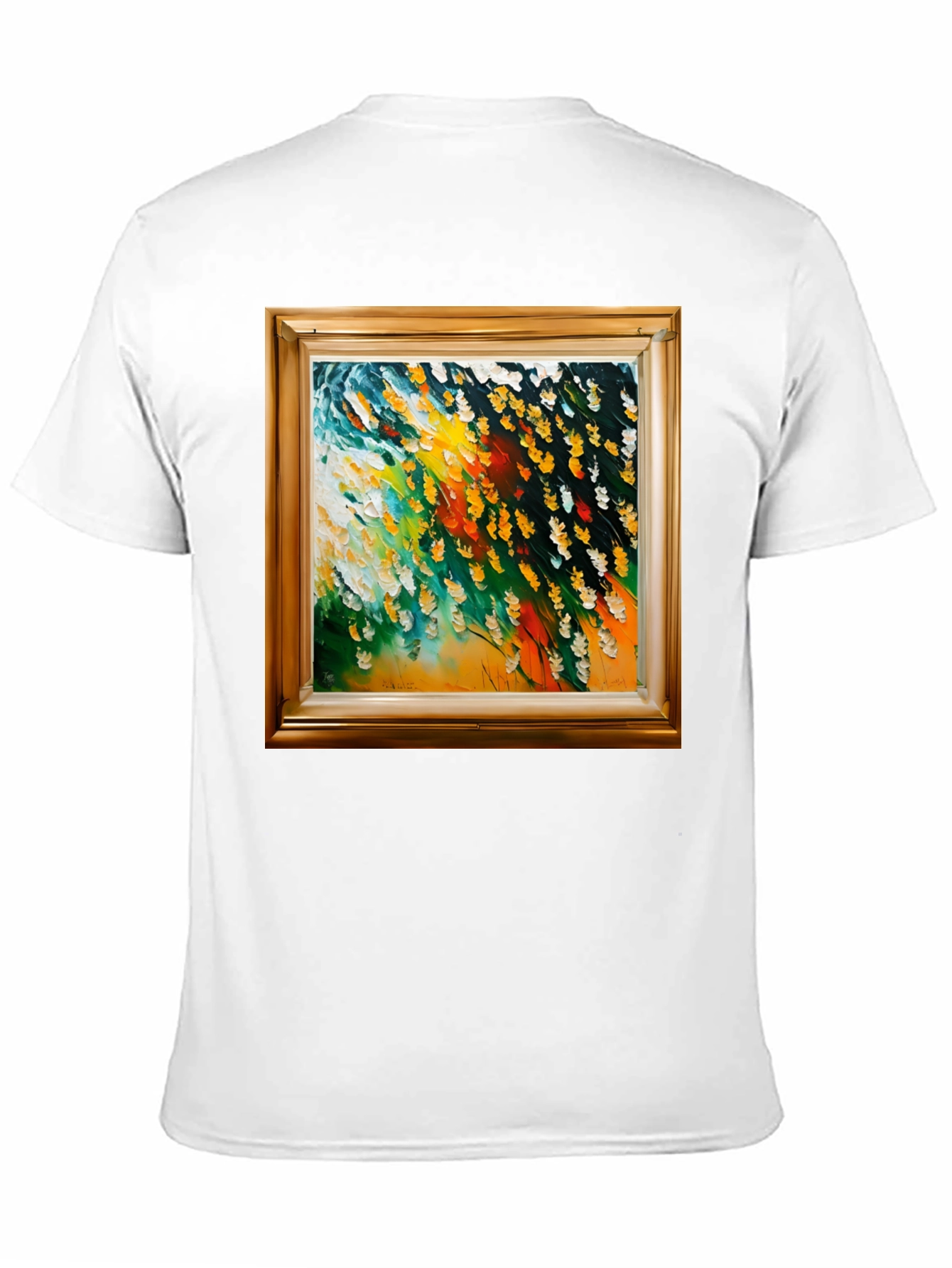 Framed Art Graphic Tee - Contemporary Style