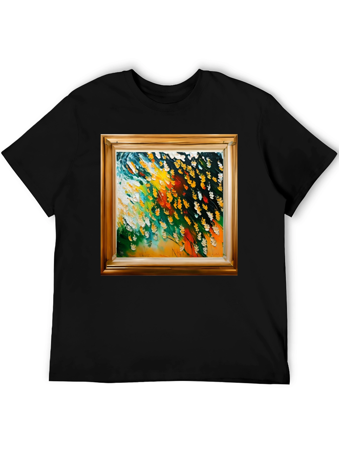 Framed Art Graphic Tee - Contemporary Style