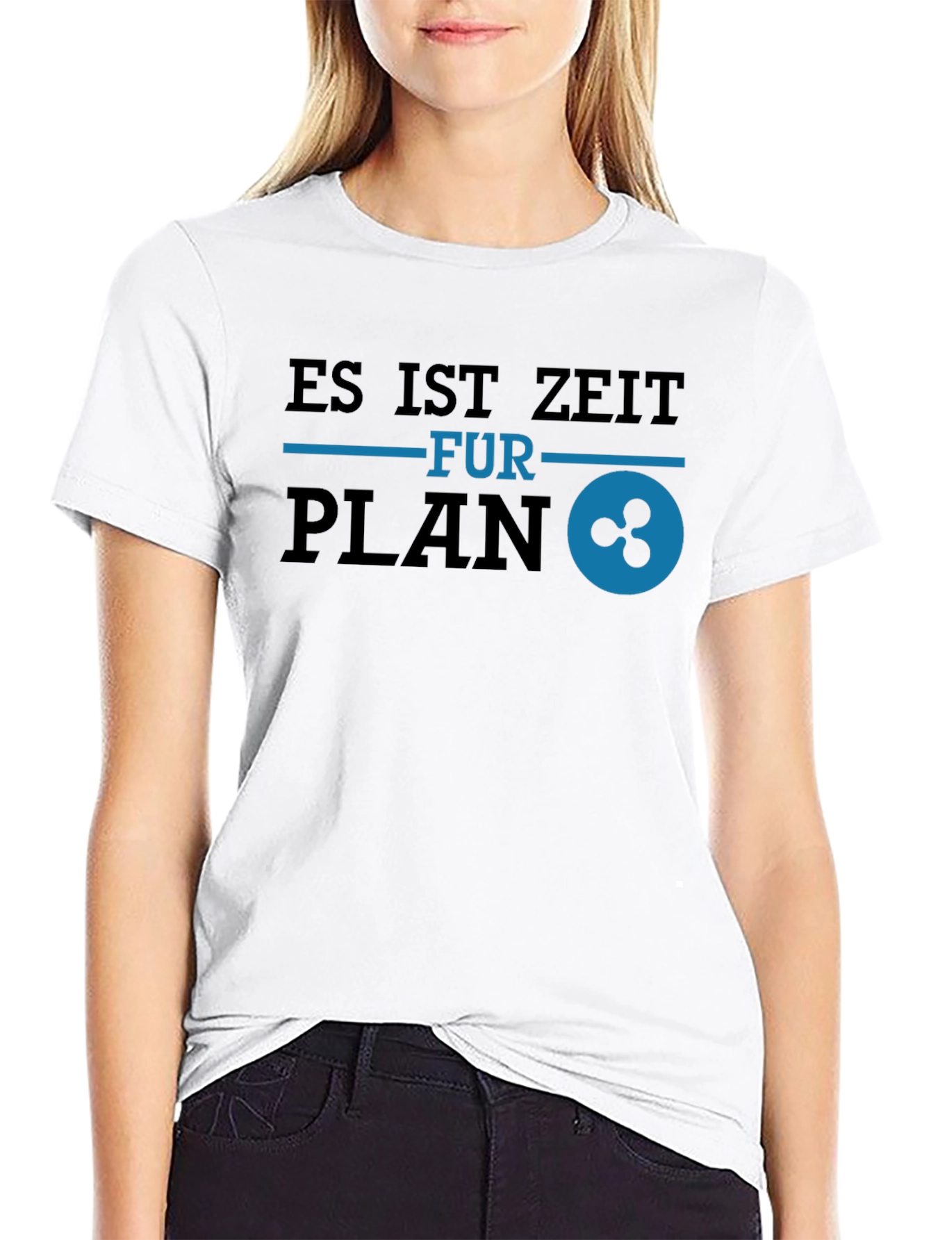 Es Ist Zeit Fur Plan Ripple Black T-Shirt