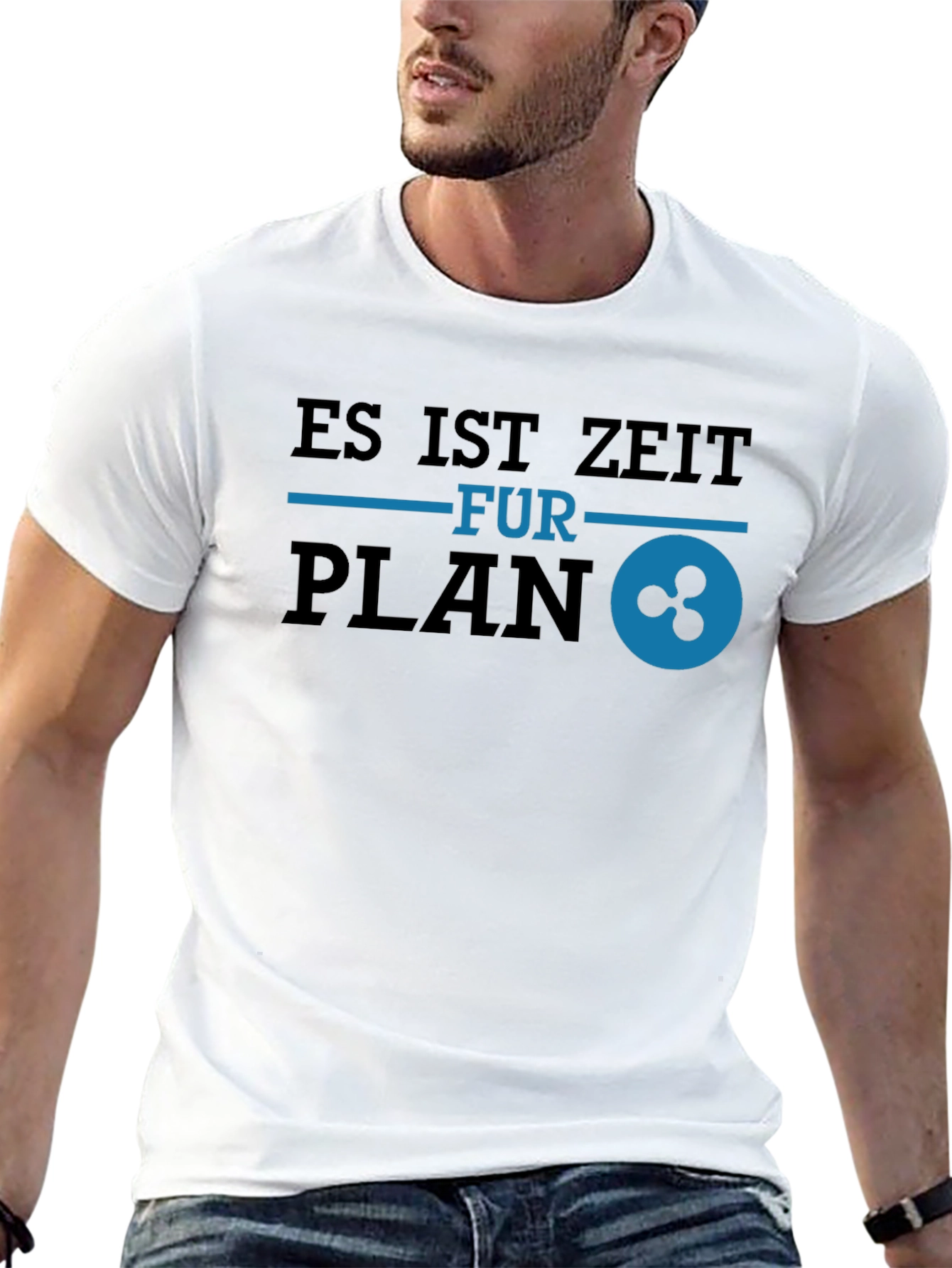 Es Ist Zeit Fur Plan Ripple Black T-Shirt