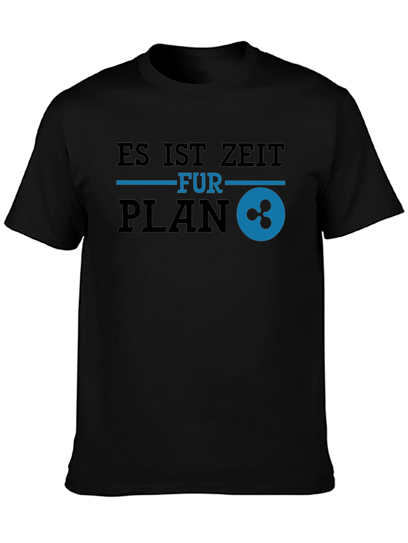 Es Ist Zeit Fur Plan Ripple Black T-Shirt