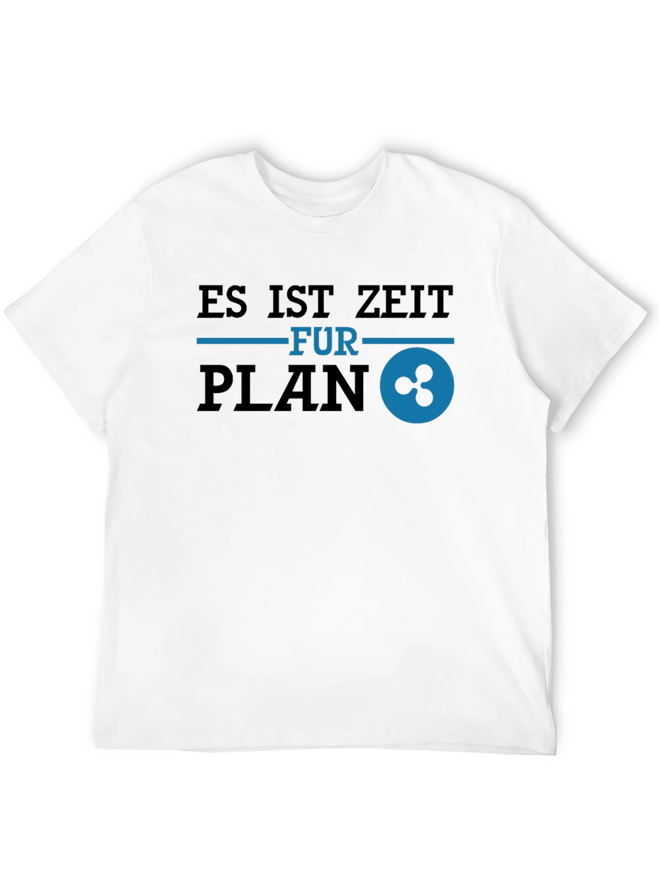 Es Ist Zeit Fur Plan Ripple Black T-Shirt