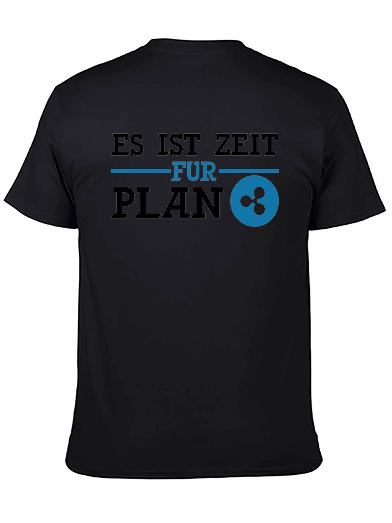 Es Ist Zeit Fur Plan Ripple Black T-Shirt