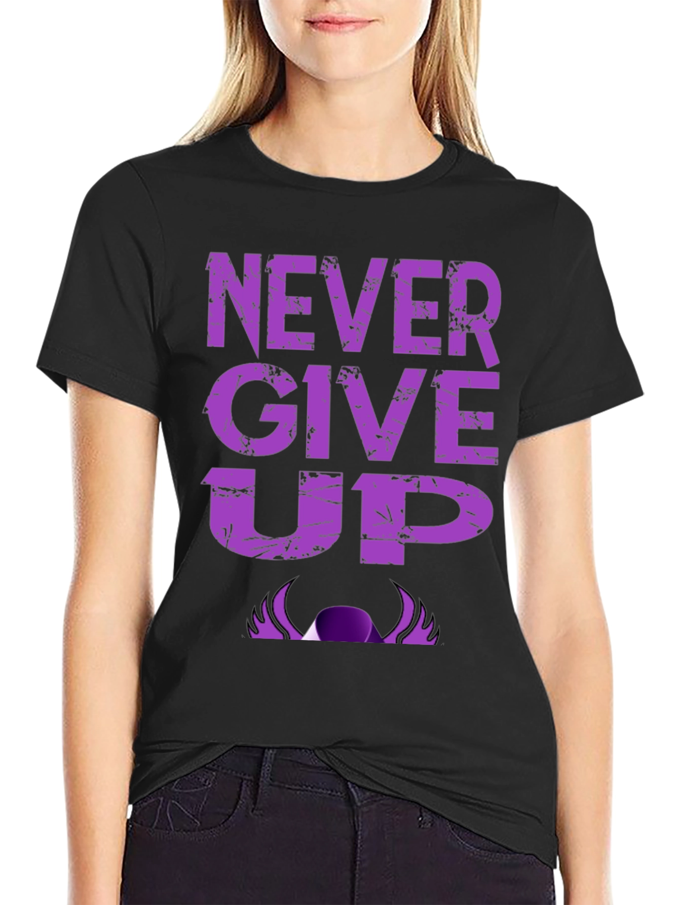 Never Give Up Graphic T-Shirt
