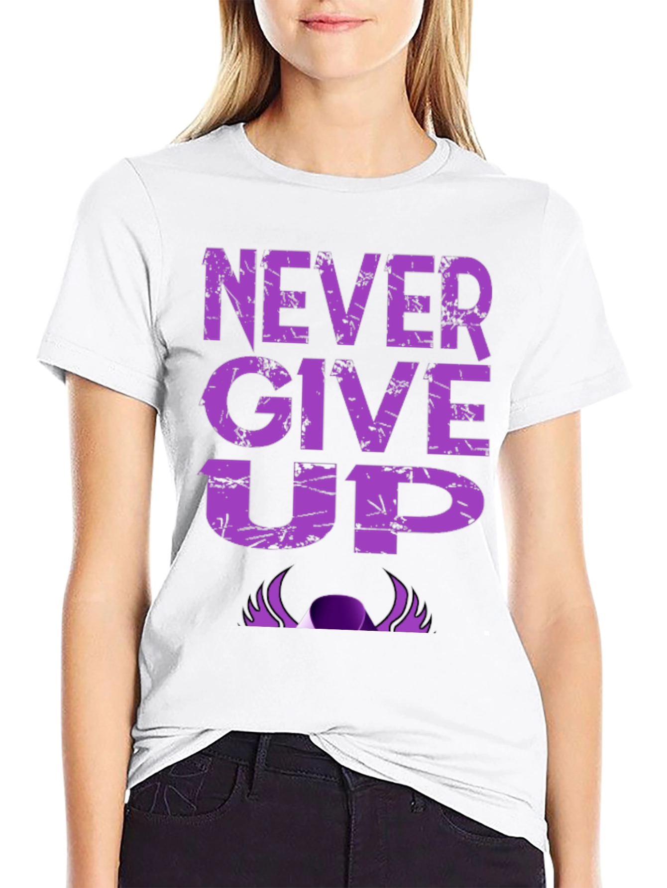 Never Give Up Graphic T-Shirt