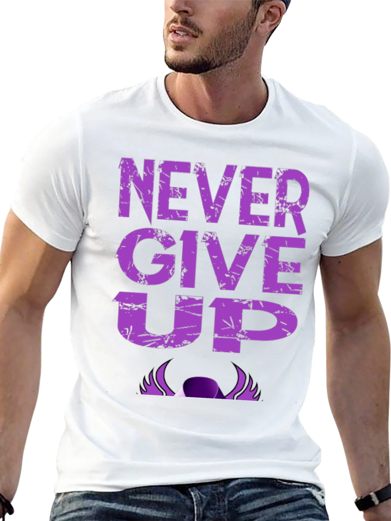 Never Give Up Graphic T-Shirt
